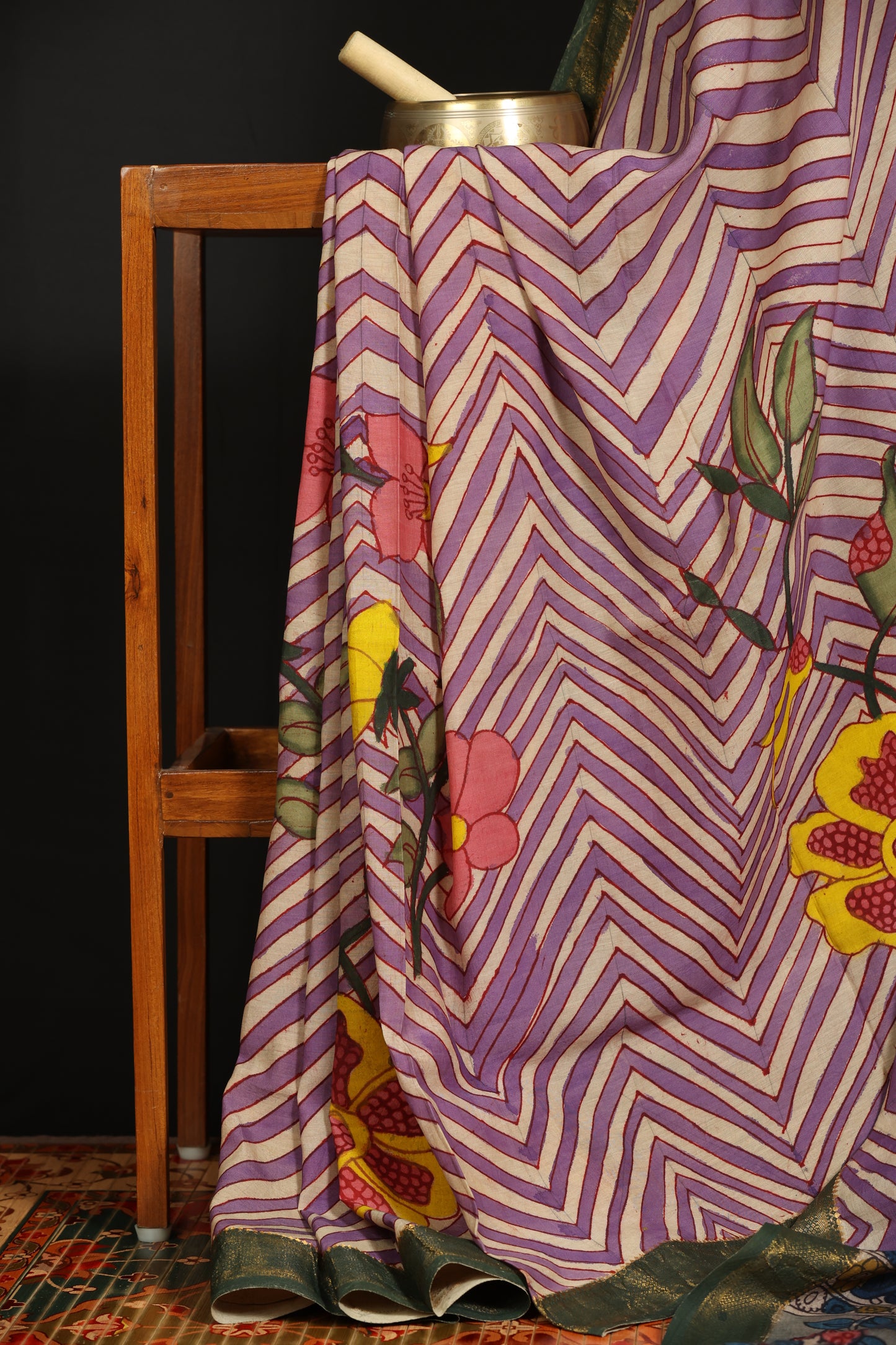 Contemporary Silkcotton Penkalamkari sarees