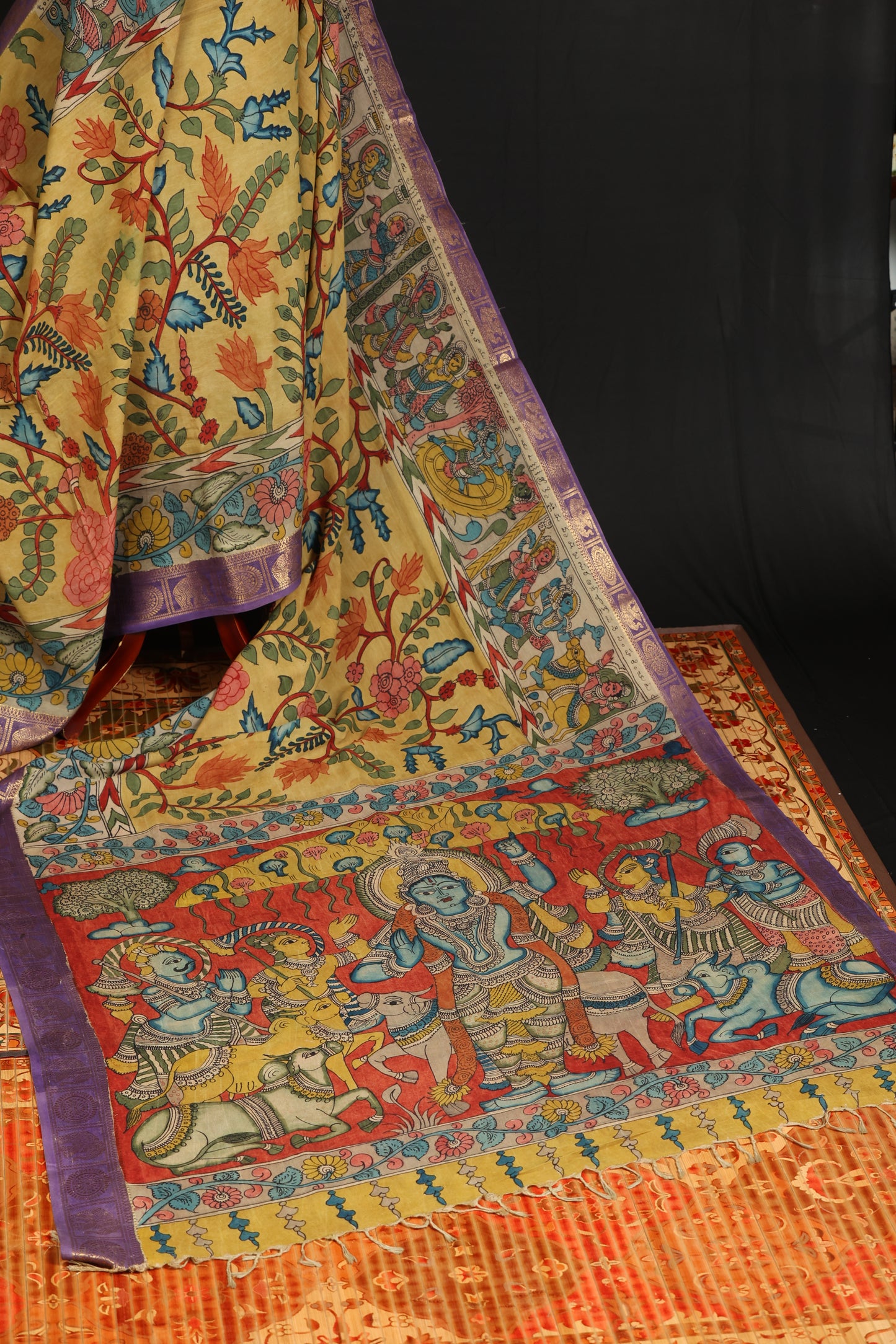 Silkcotton Penkalamkari sarees