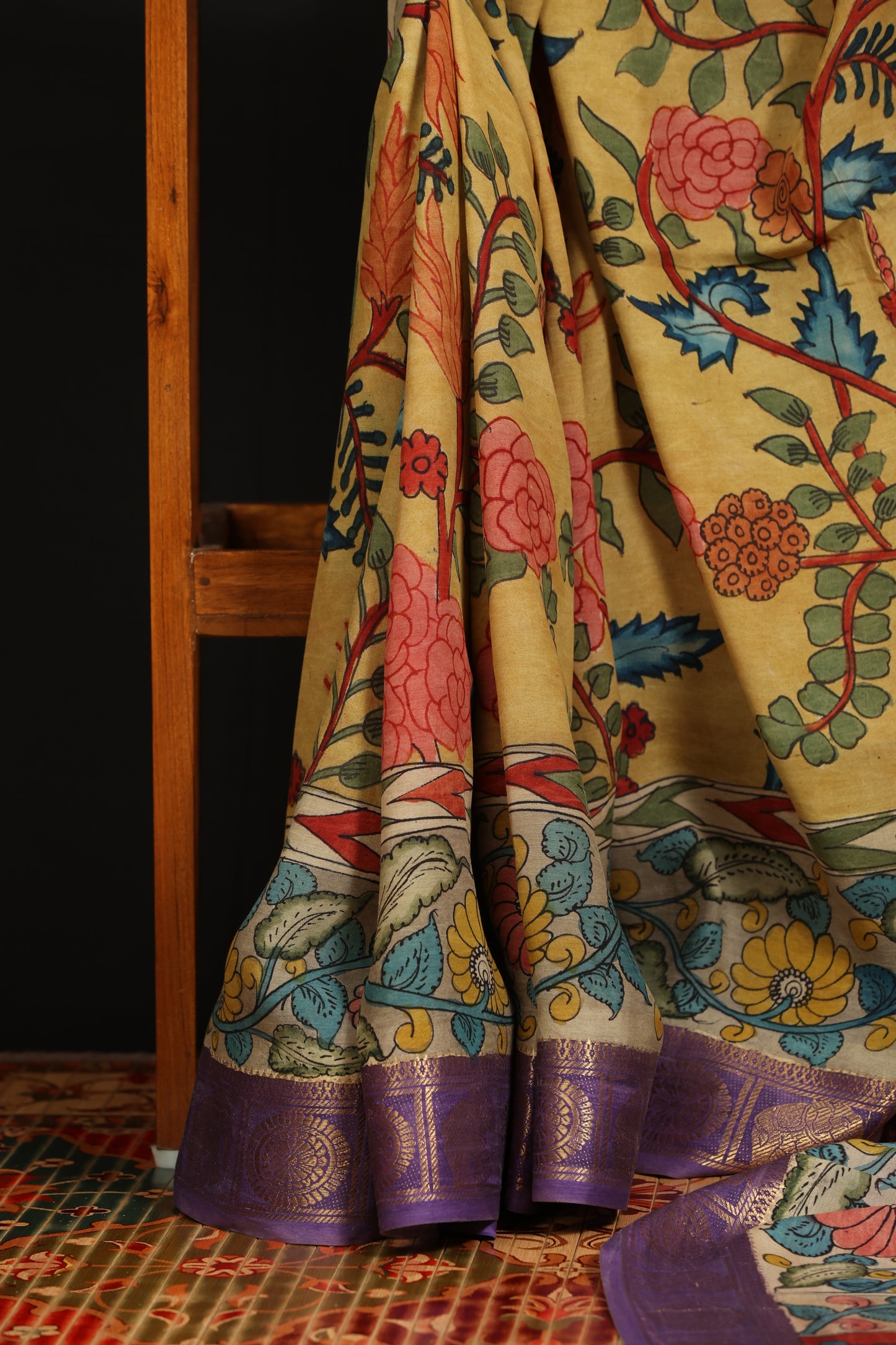 Silkcotton Penkalamkari sarees