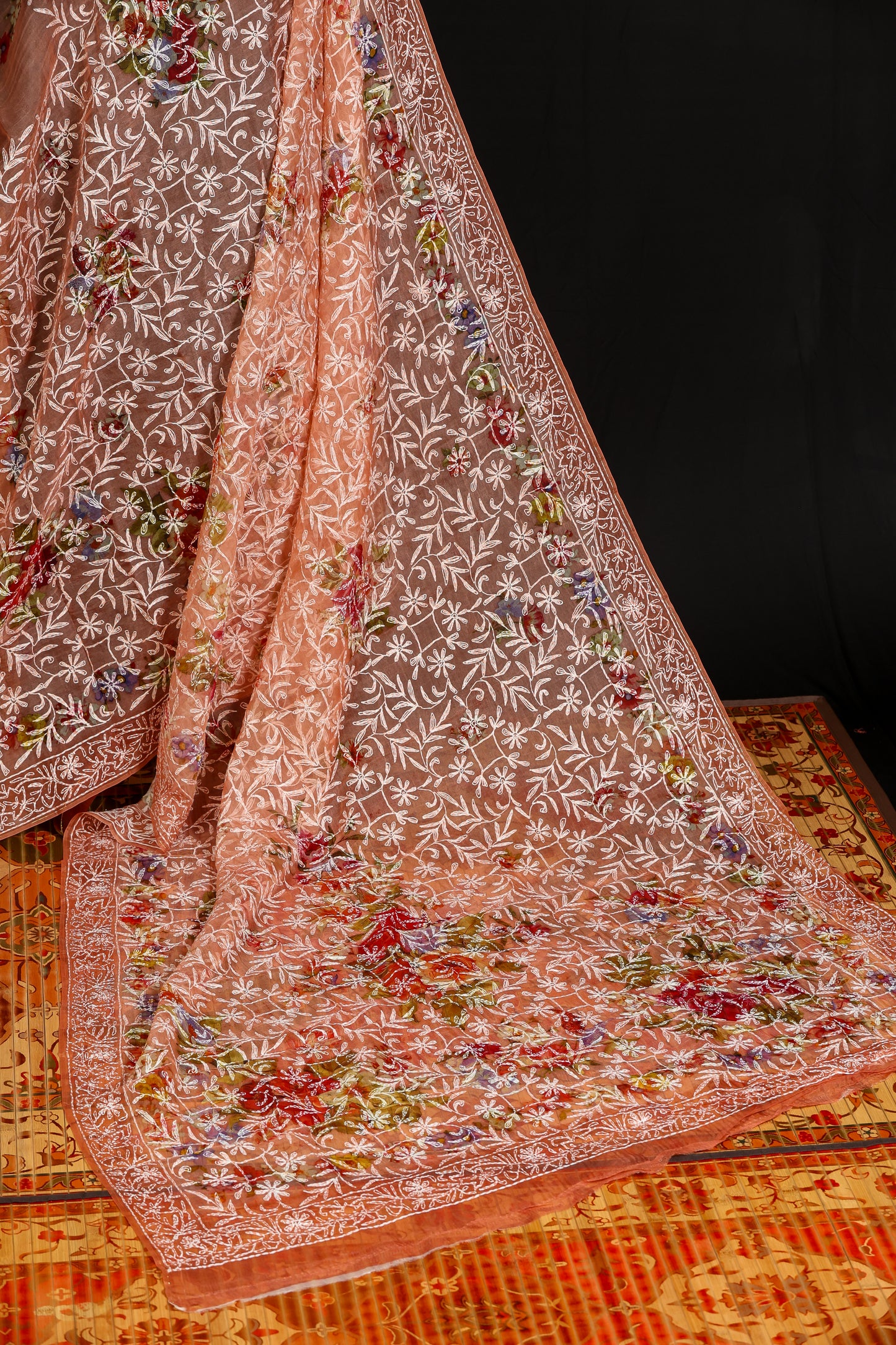 Organza tepchi chikanari with digital print