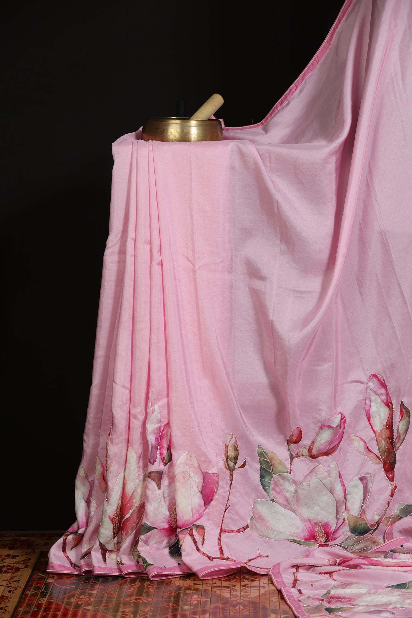 Pure 100gsm satin crepe sarees