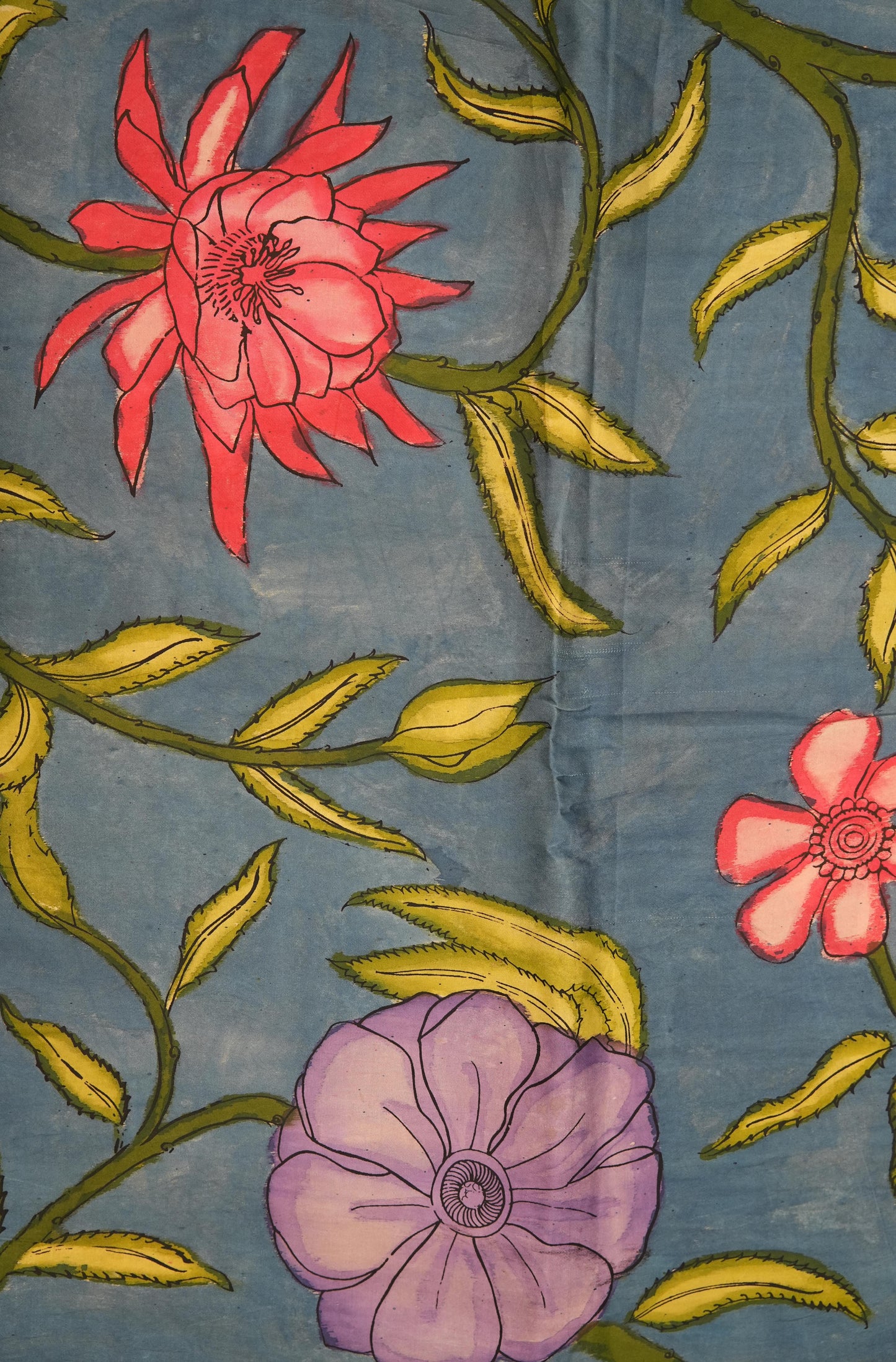 Penkalamkari modalsilk yardage