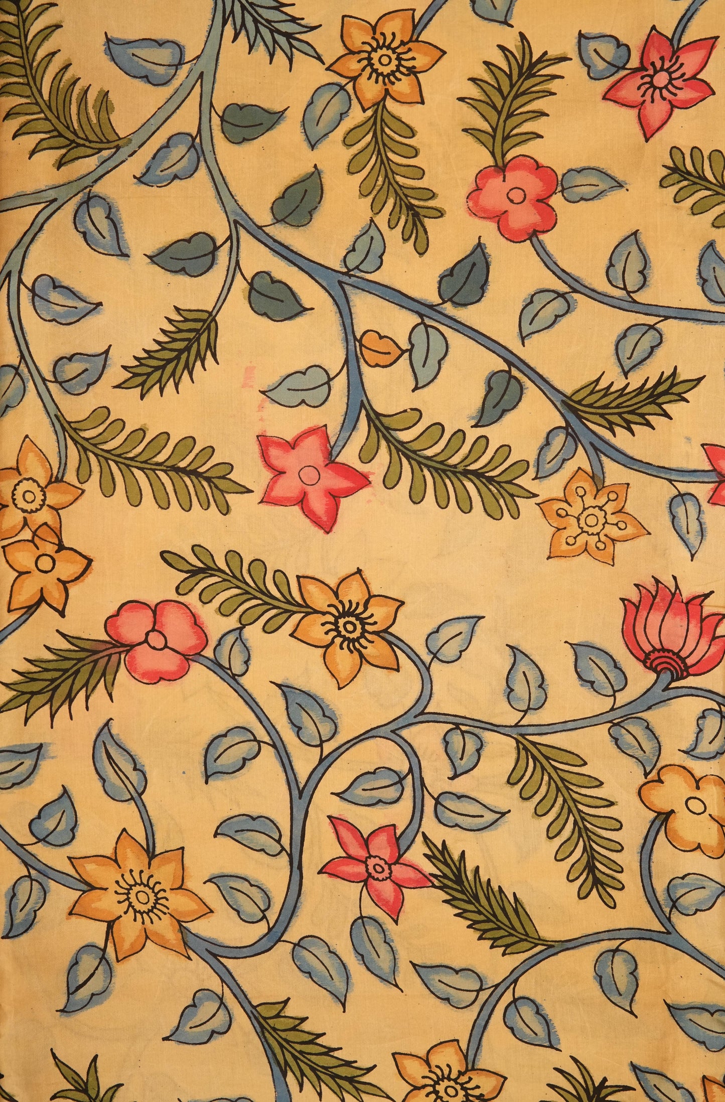 Penkalamkari modalsilk yardage