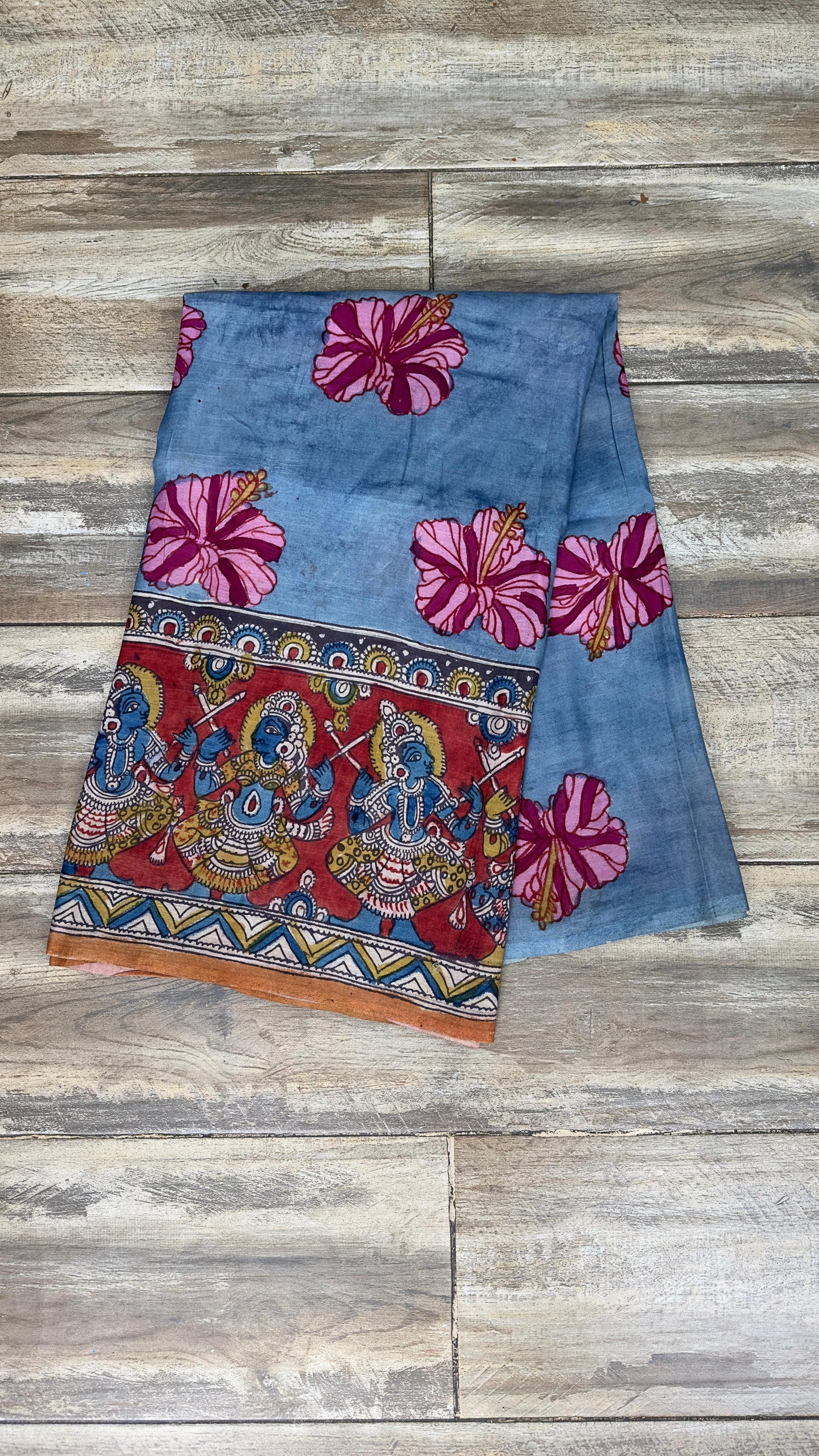 Kalamkari silkcotton material / yardage