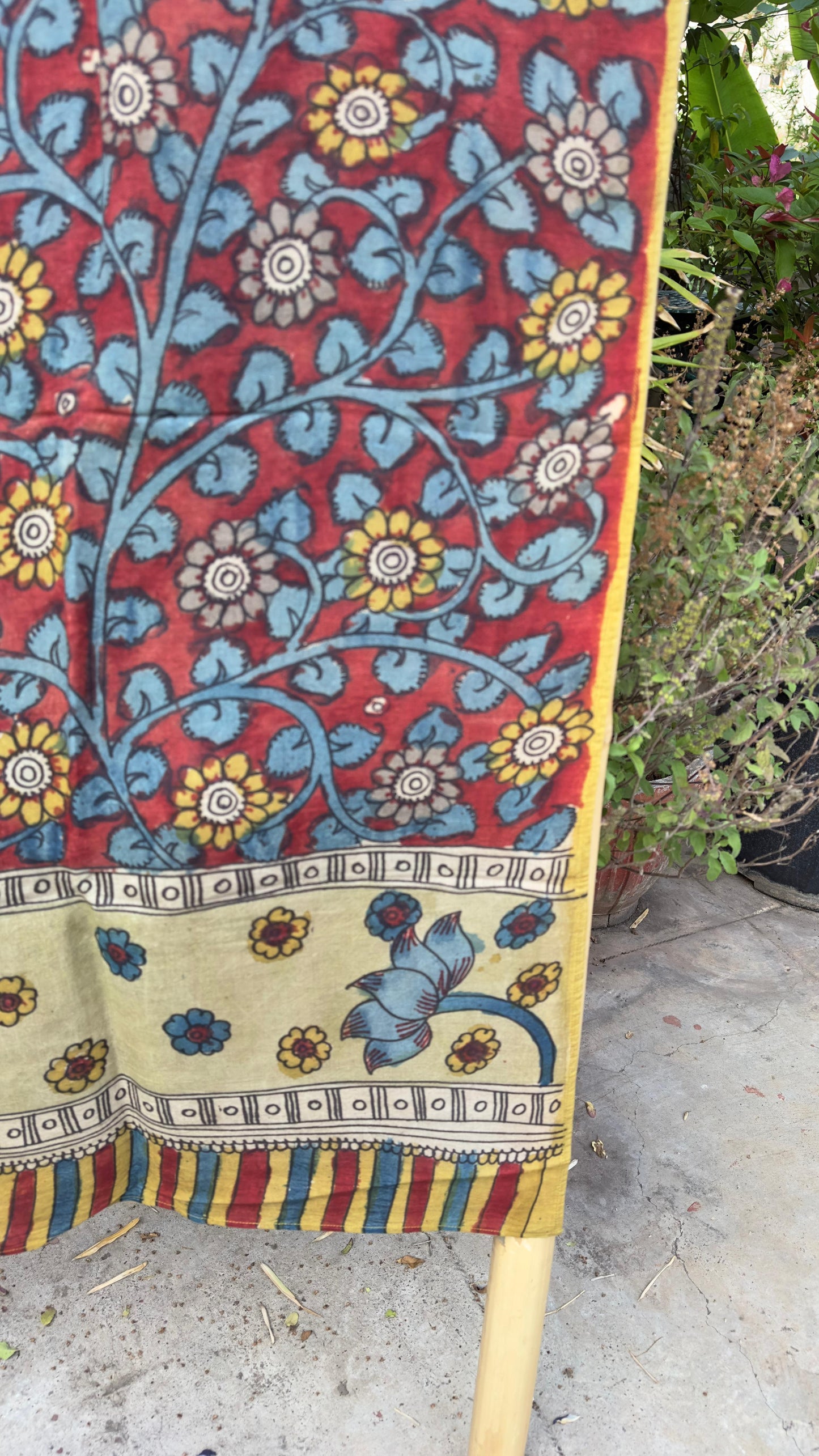 Penkalamkari Silkcotton Stoles