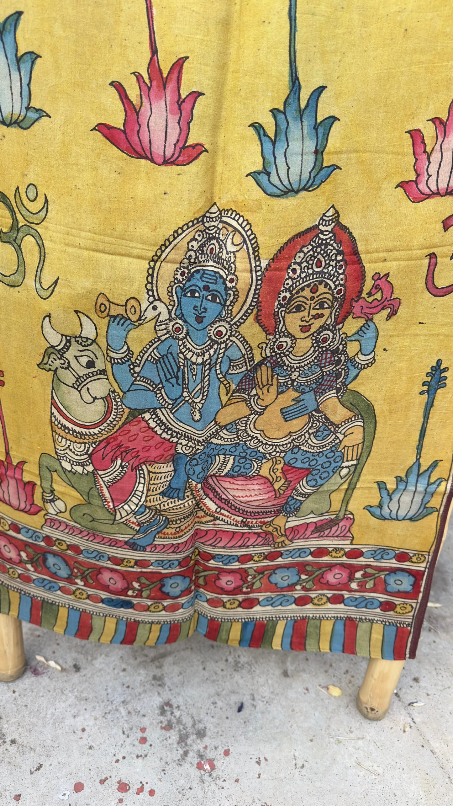 Penkalamkari Silkcotton Stoles