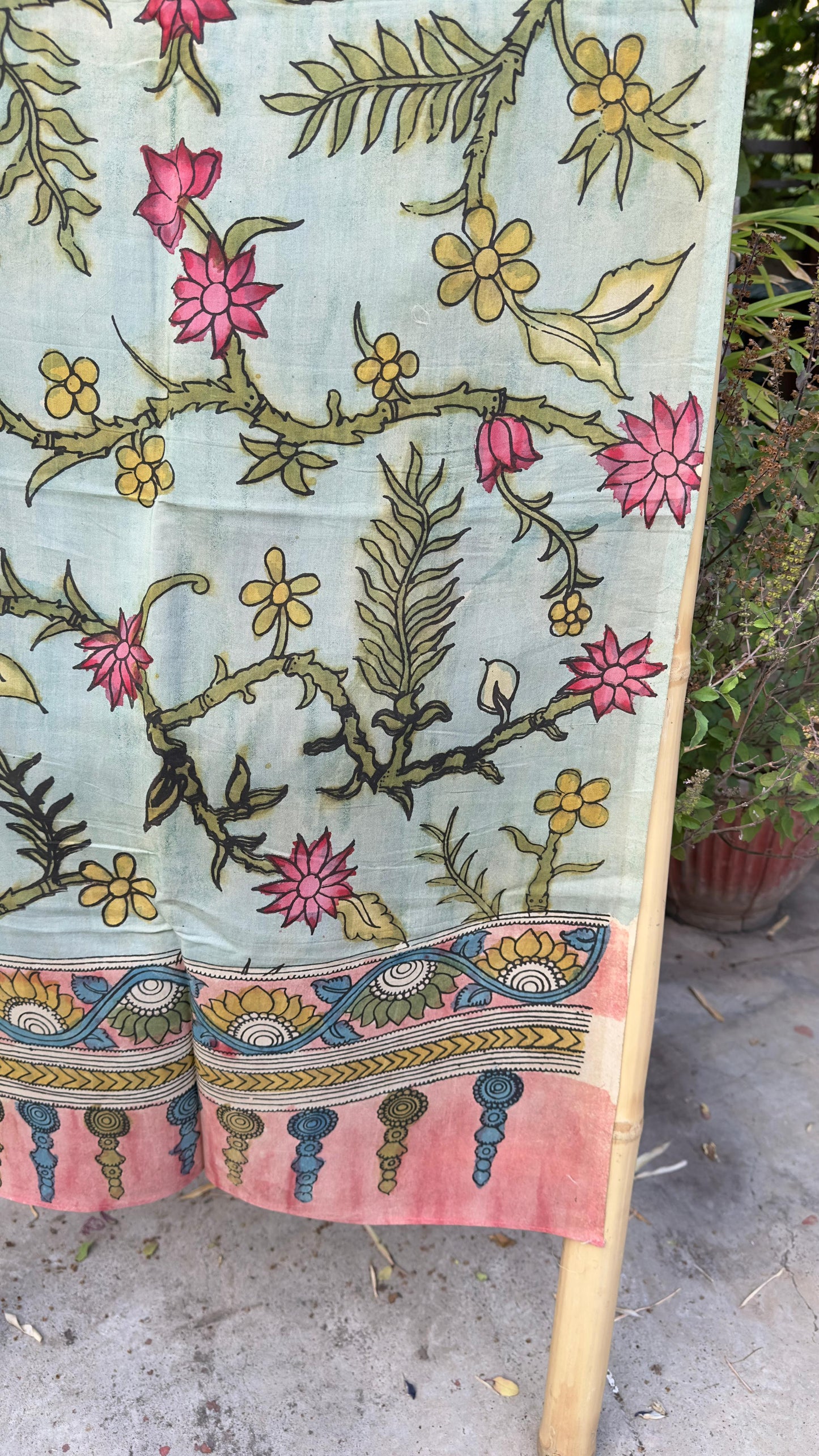 Penkalamkari Silkcotton Stoles