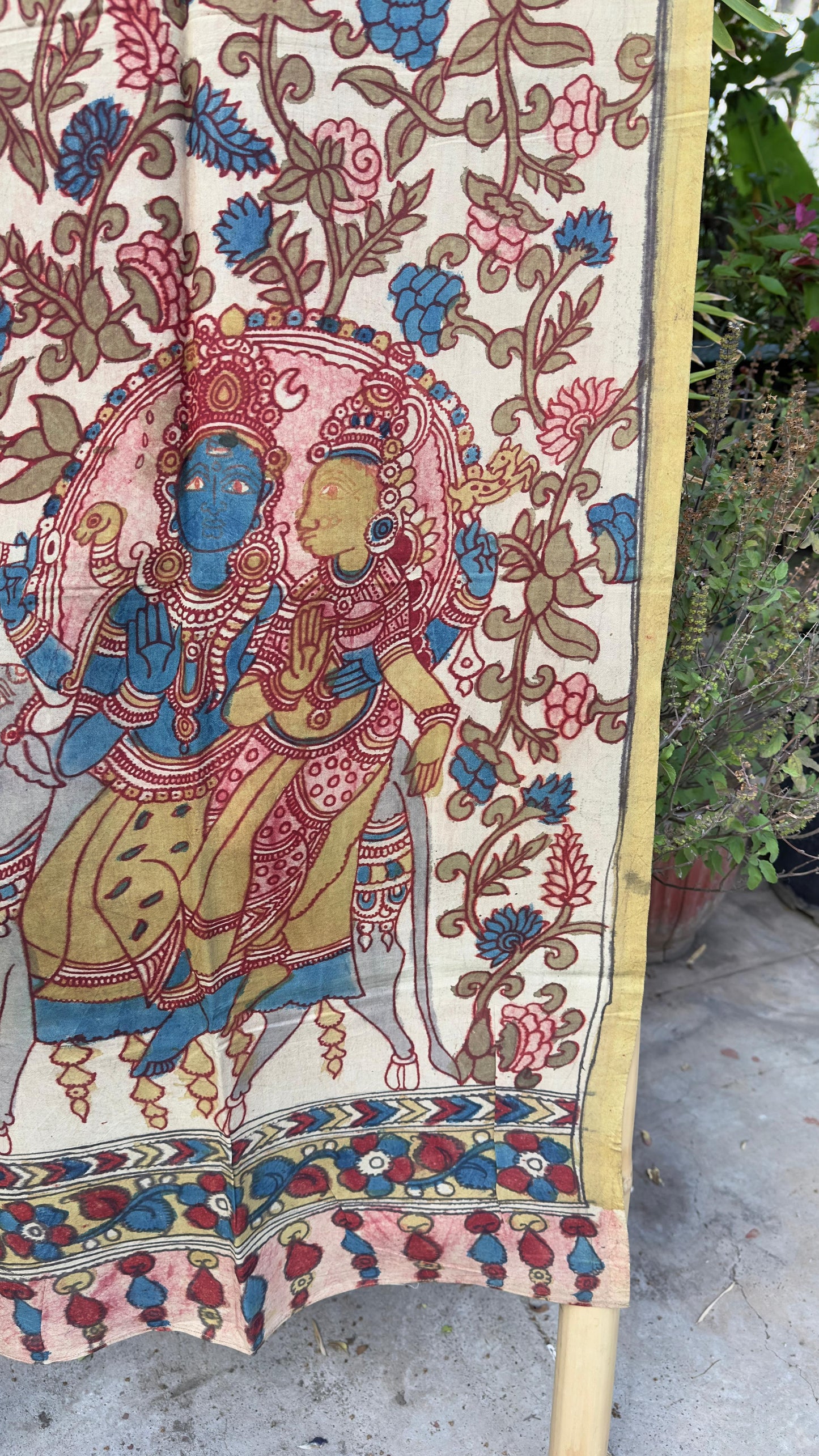 Penkalamkari Silkcotton Stoles