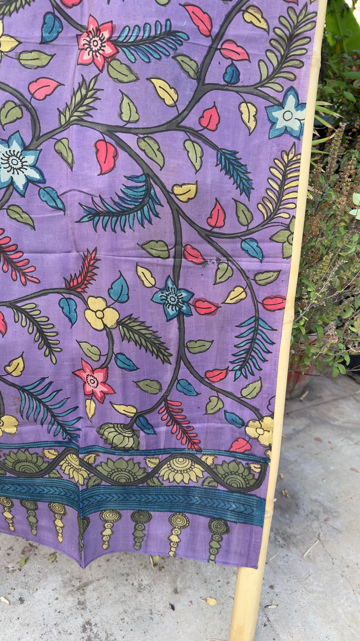 Penkalamkari Silkcotton Stoles