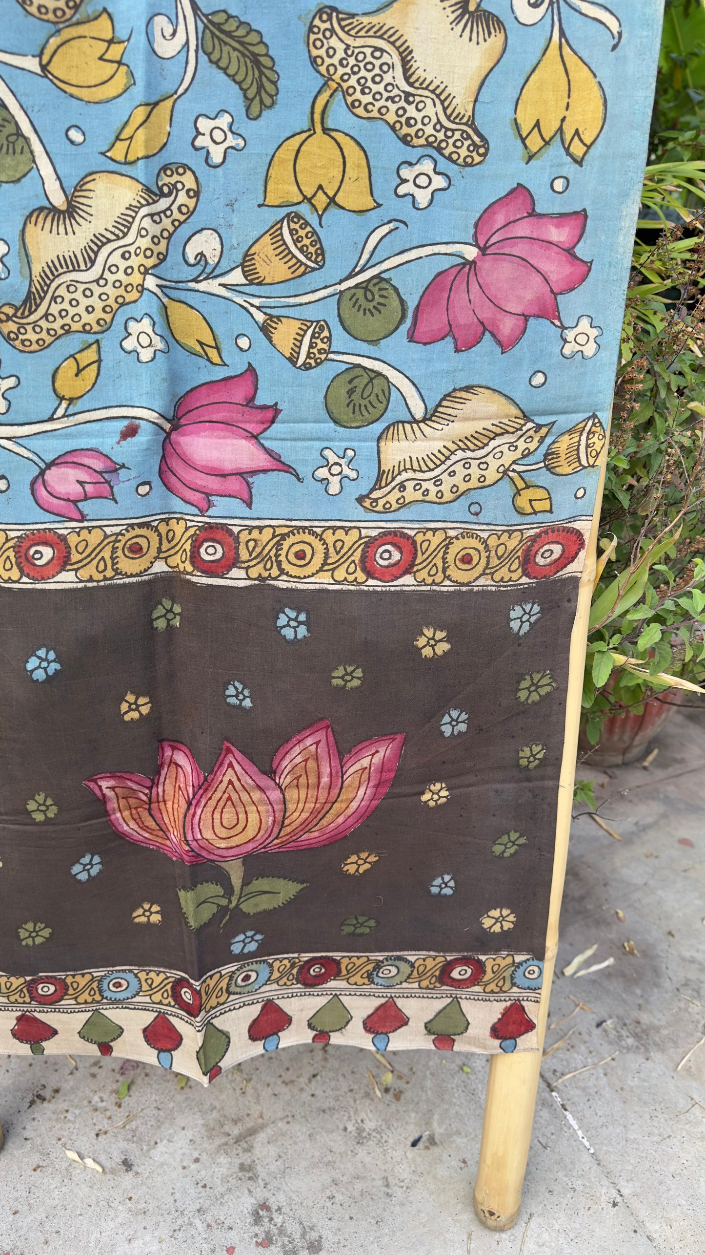 Penkalamkari Silkcotton Stoles