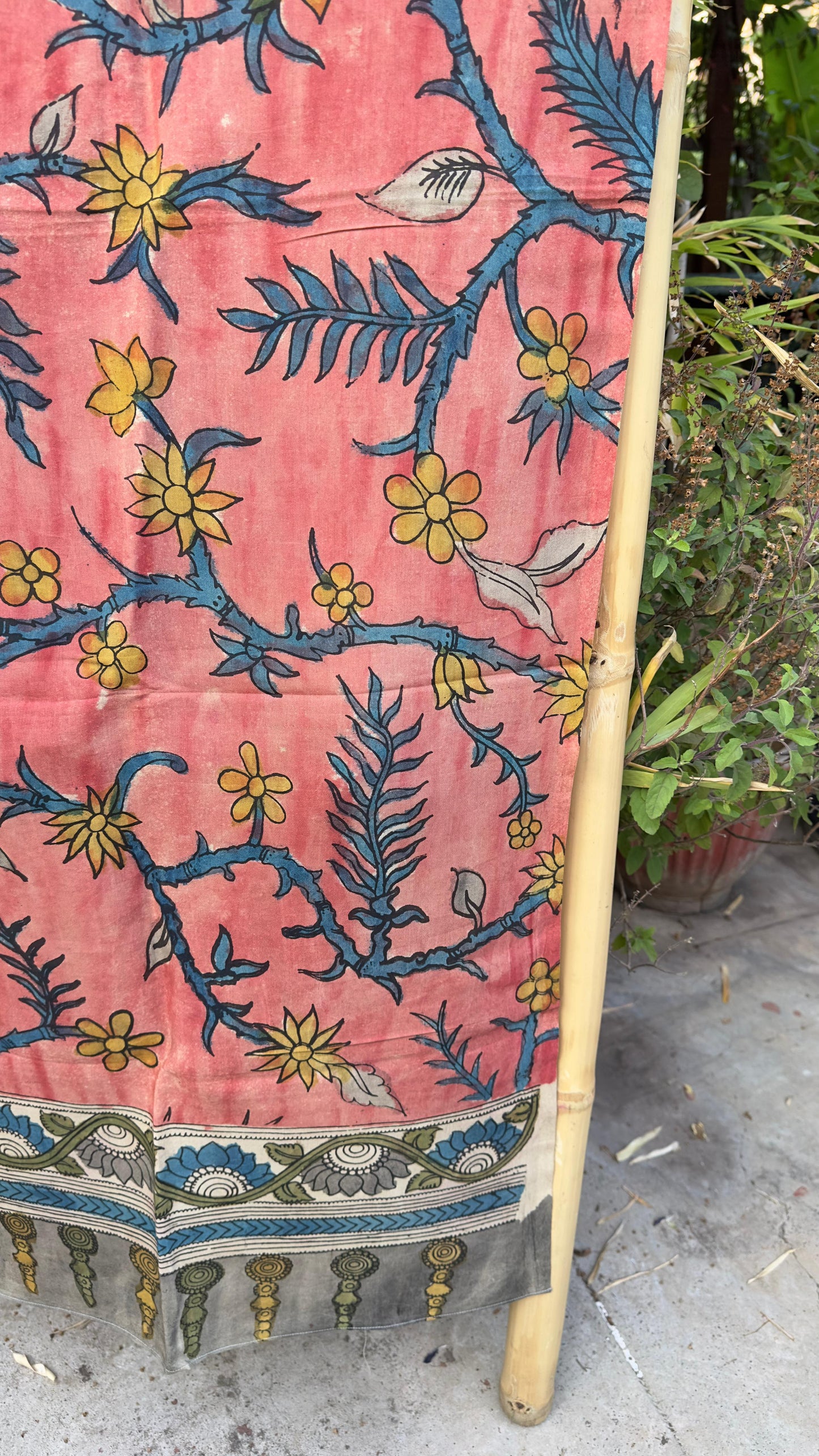 Penkalamkari Silkcotton Stoles