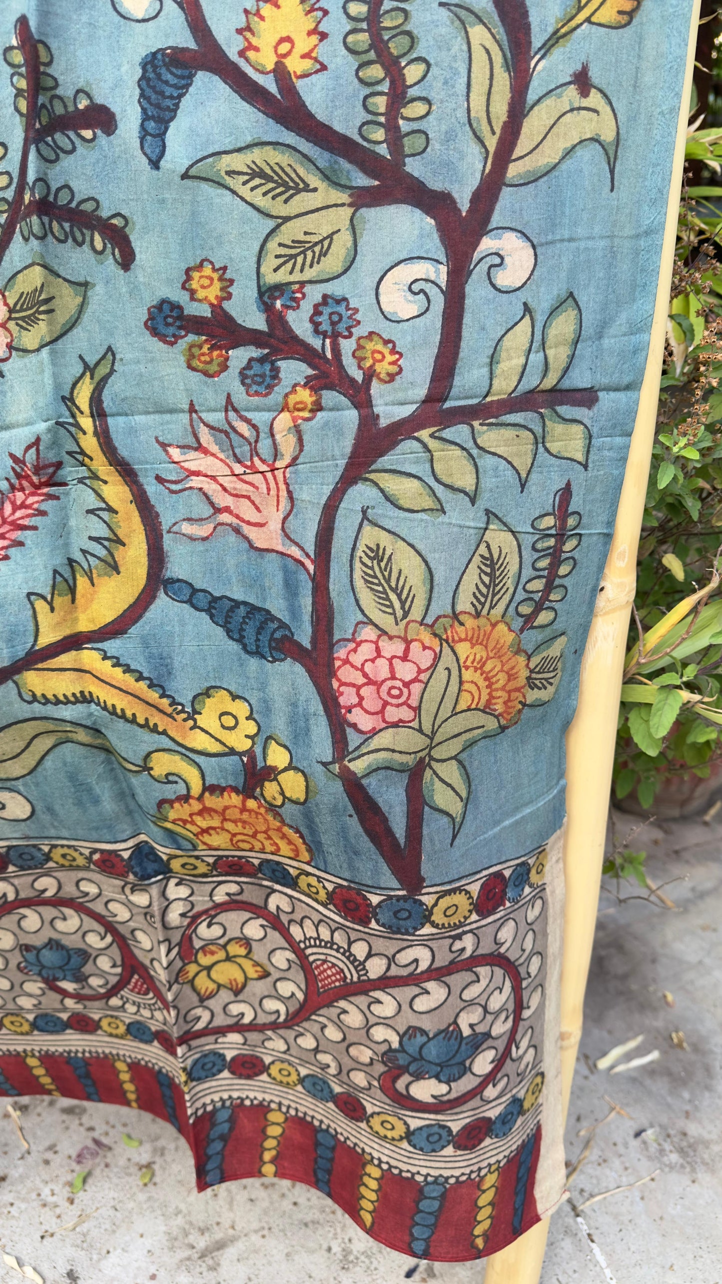 Penkalamkari Silkcotton Stoles