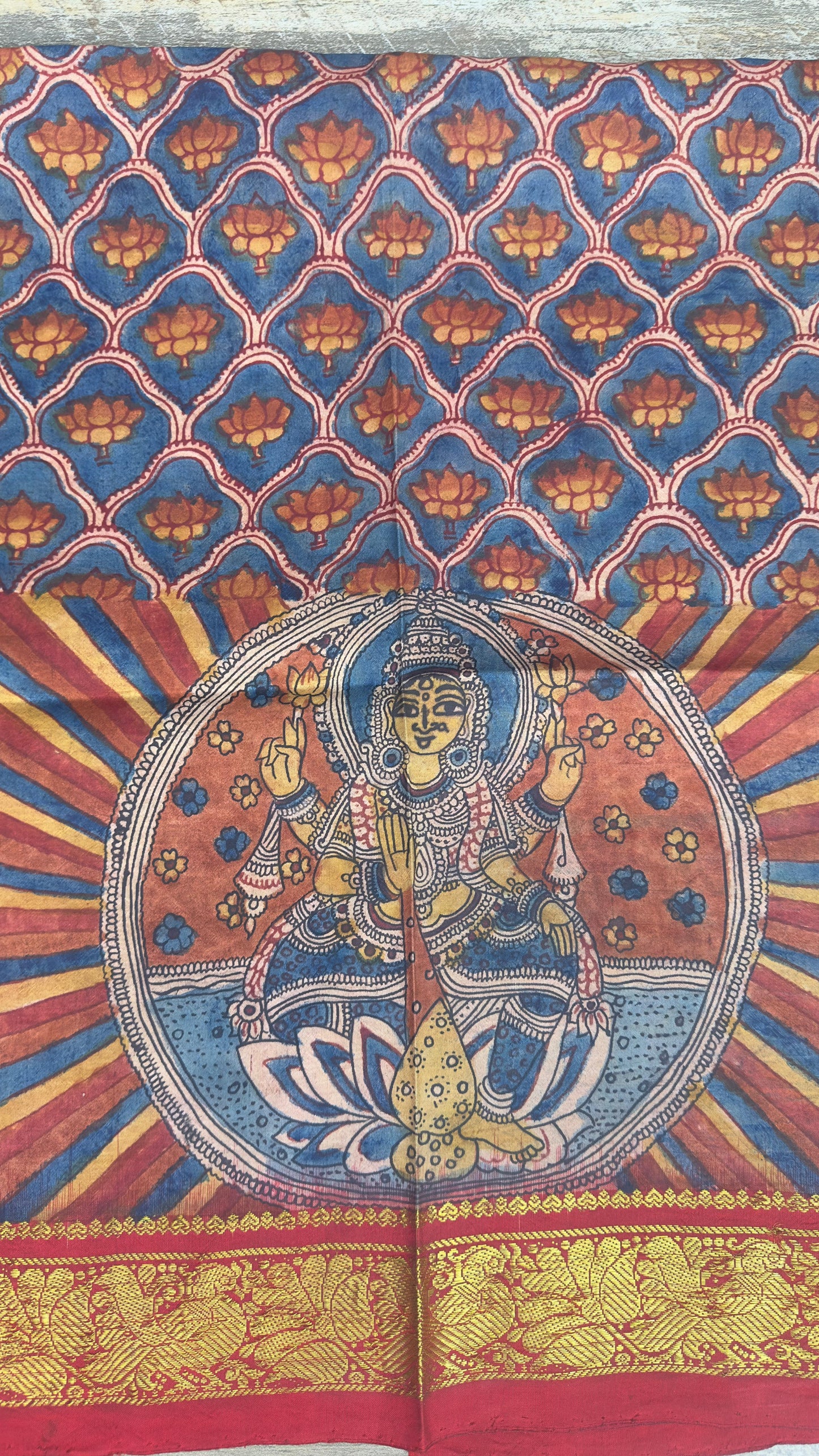 Miniature Penkalamkari Kanchipattu Blouse