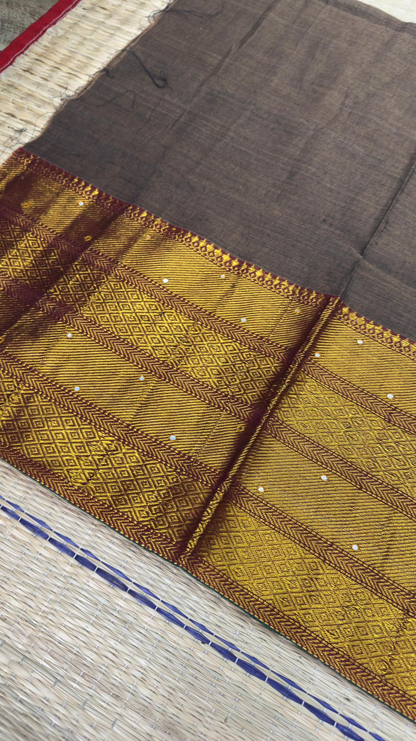 Handwoven blouses with hand embroidered mirror work