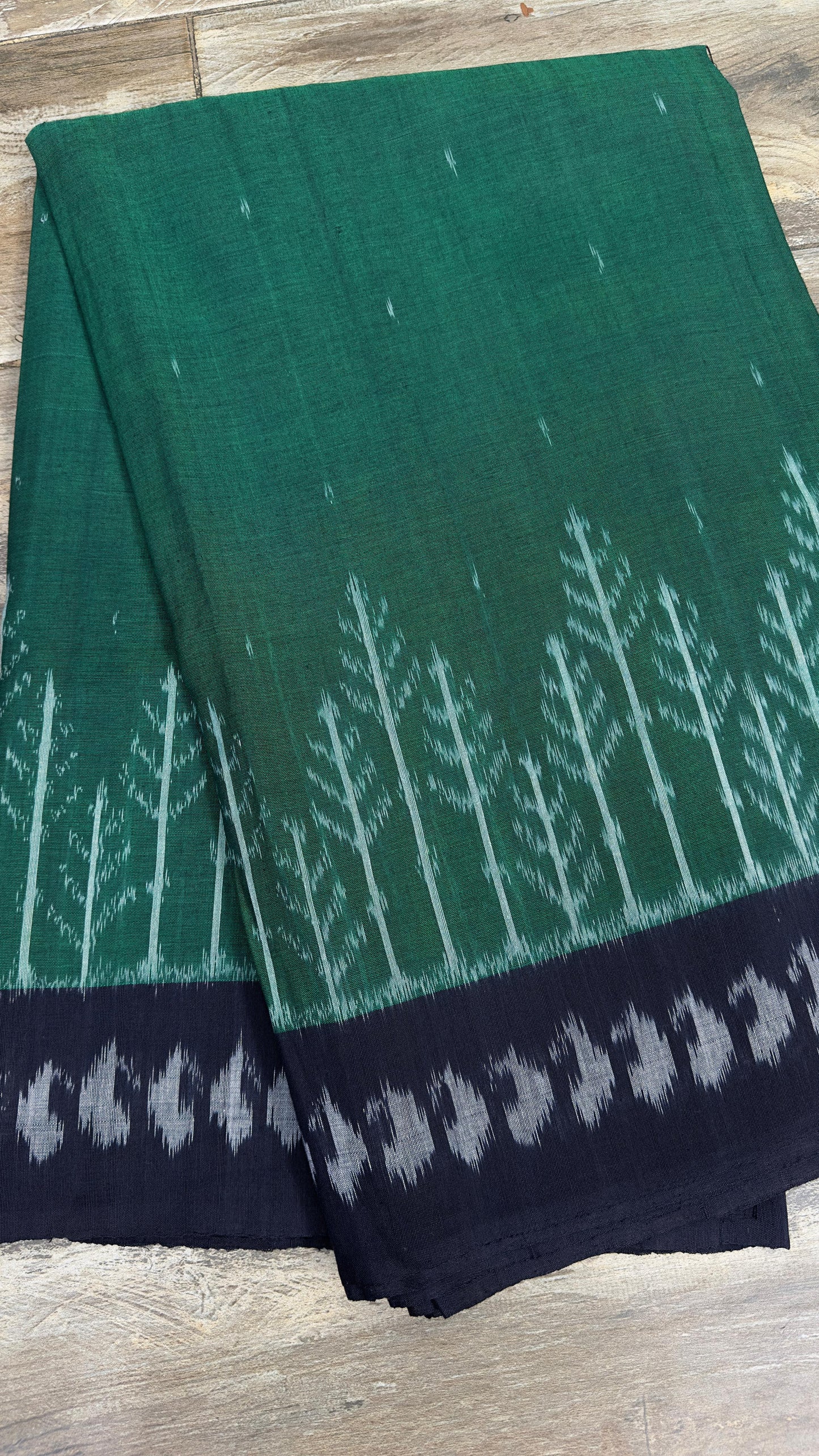 Ikkat cotton sarees with our exclusive semi stitched blouses