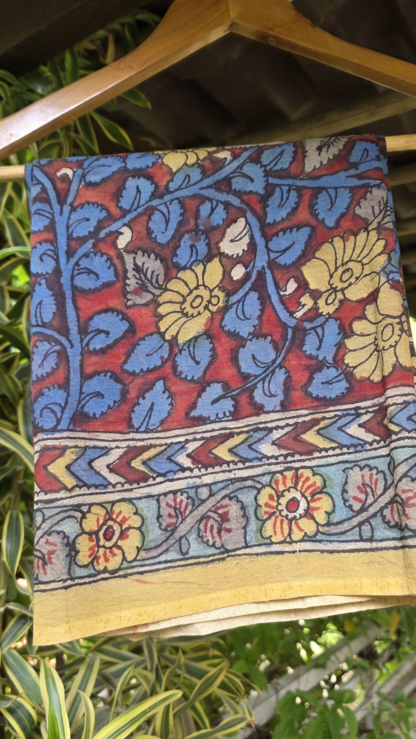 Penkalamkari Pure silkcotton blouse materials