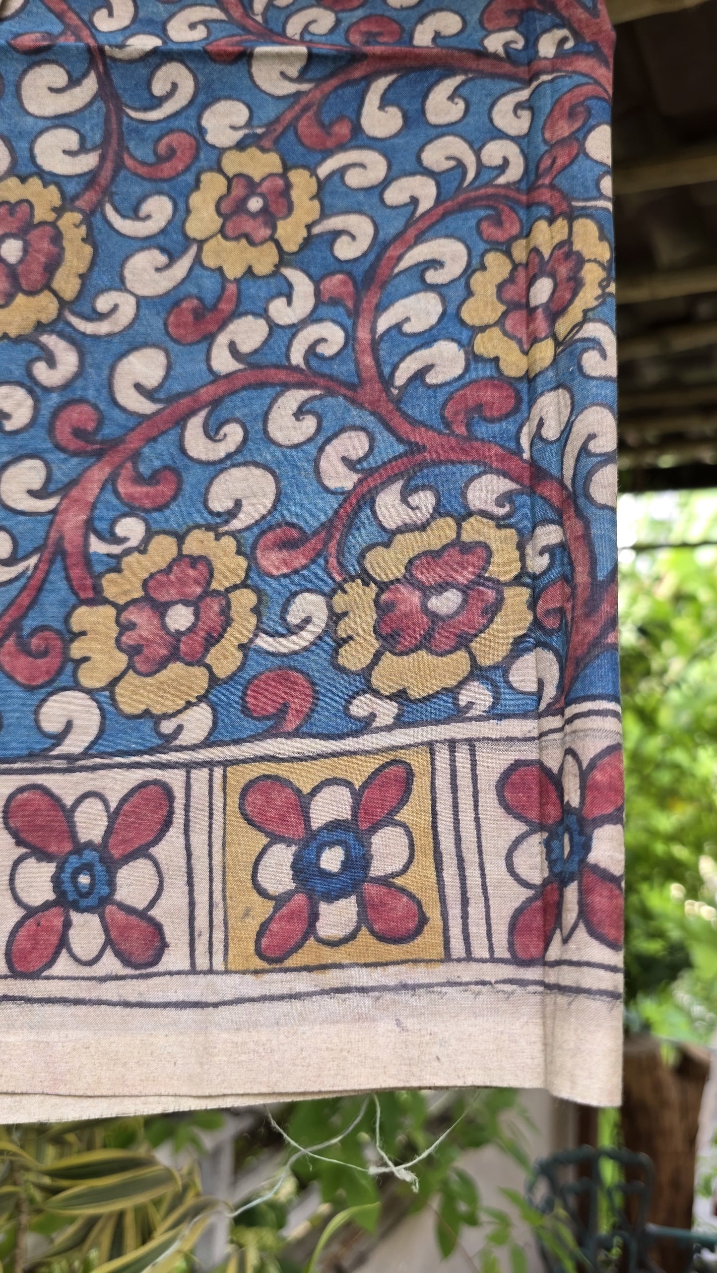 Penkalamkari Pure silkcotton blouse materials