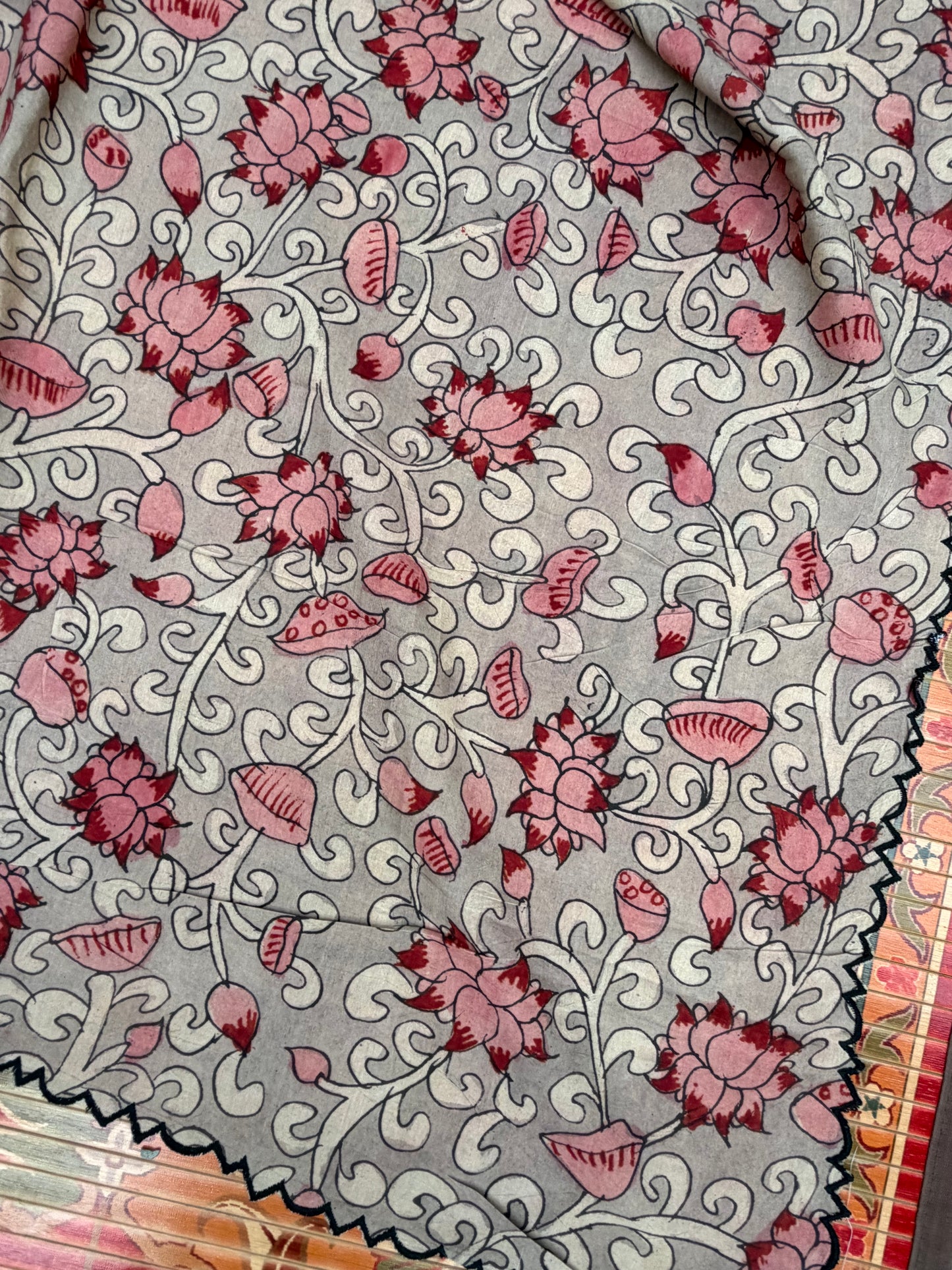 Silkcotton Penkalamkari Dupattas.