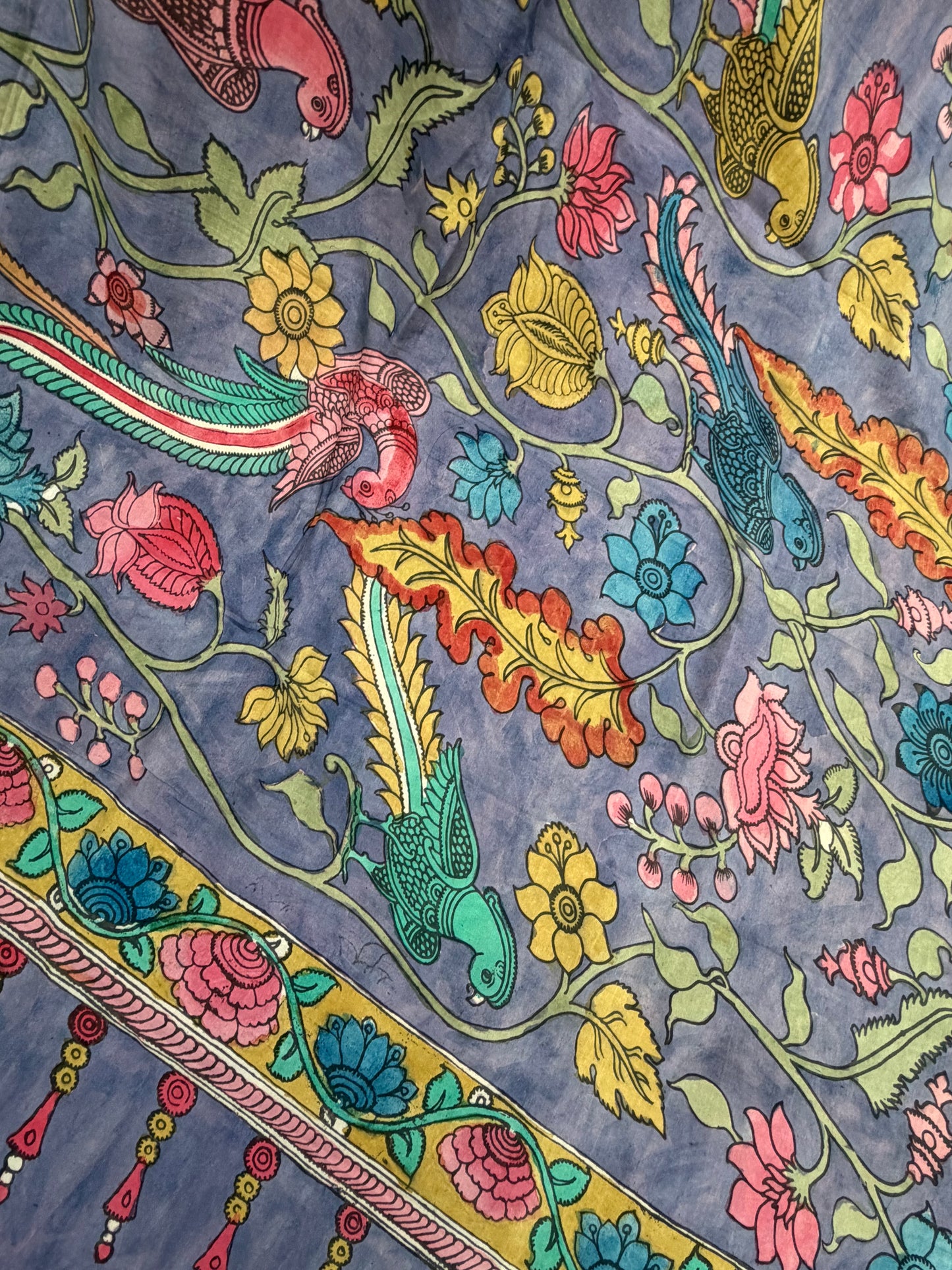 Silkcotton Penkalamkari Dupattas