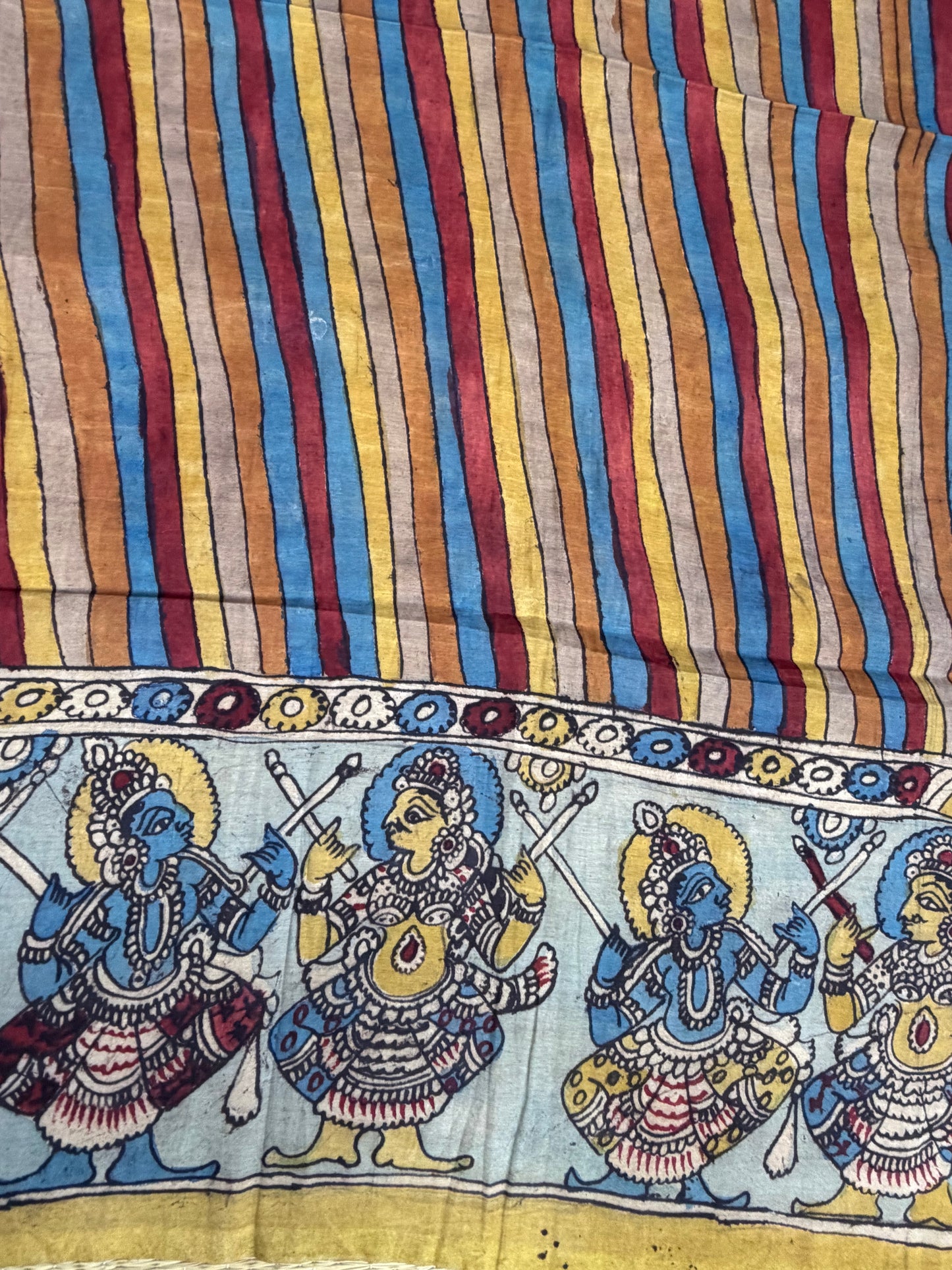 Penkalamkari silkcotton blouse material
