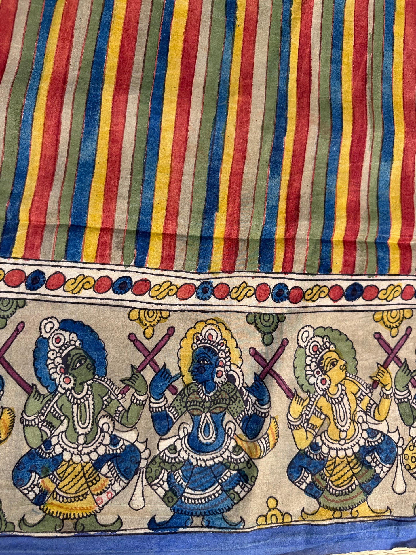 Penkalamkari silkcotton blouse material