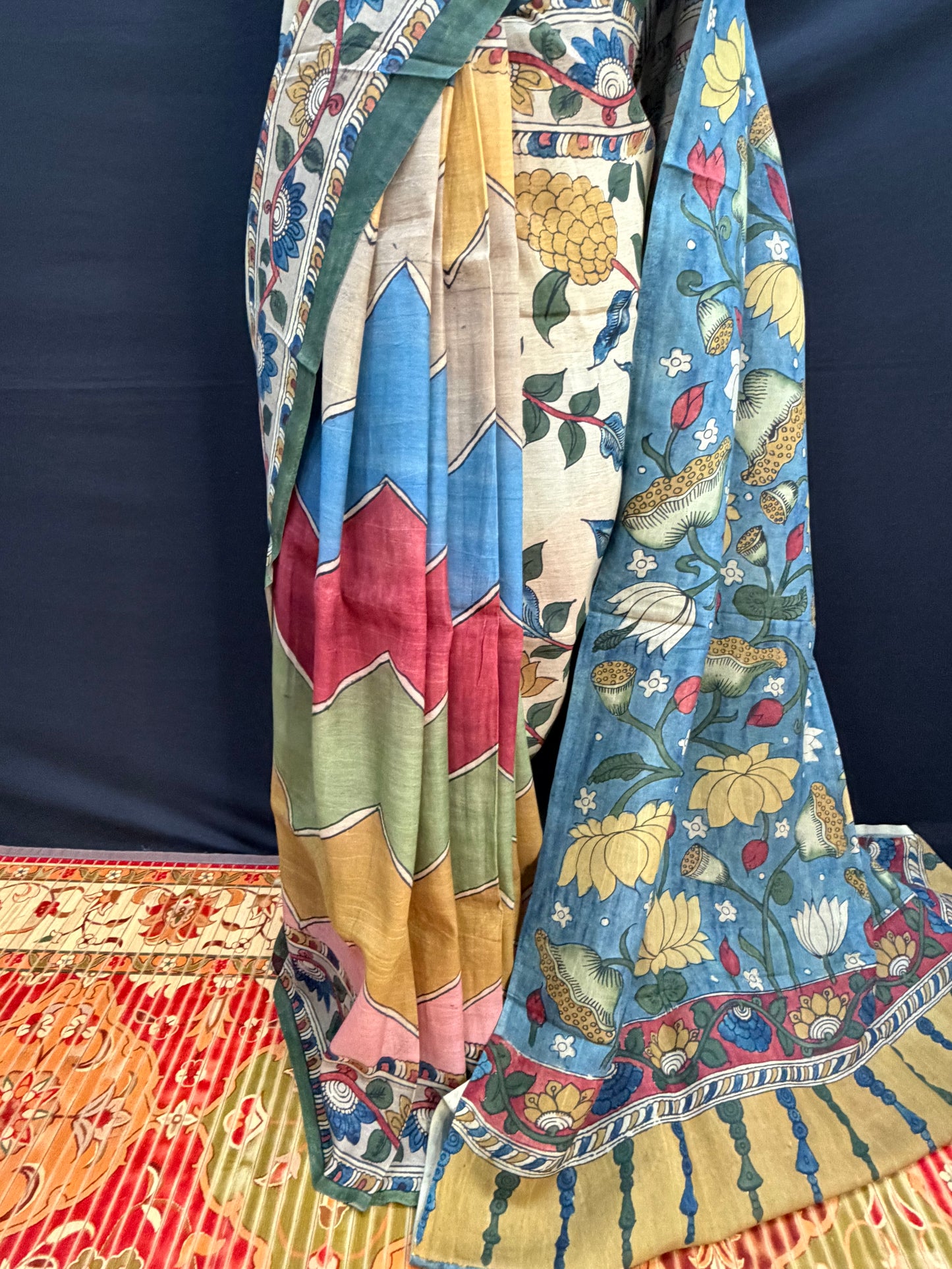 Silkcotton Penkalamkari Saree