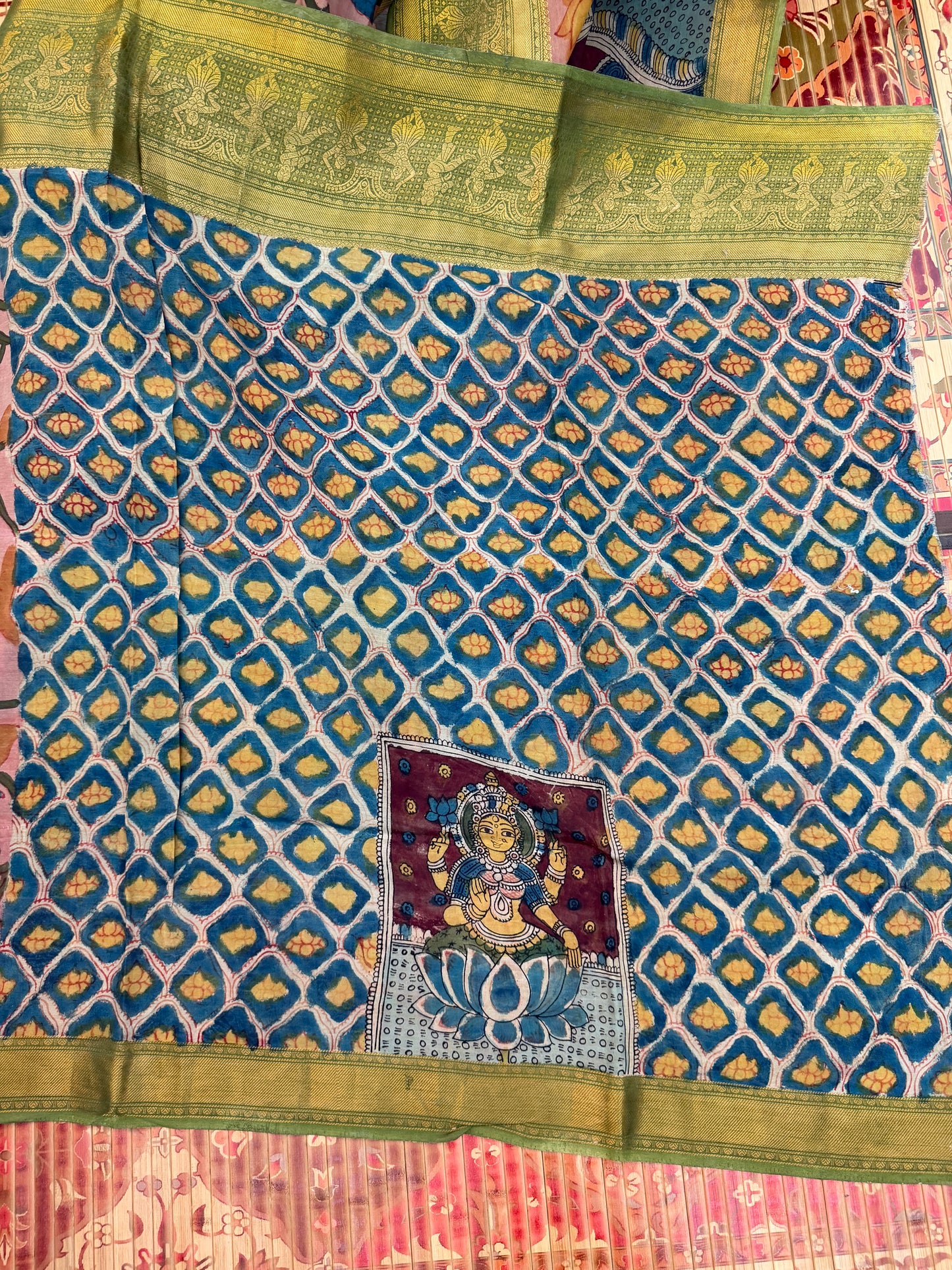 Silkcotton Penkalamkari Saree