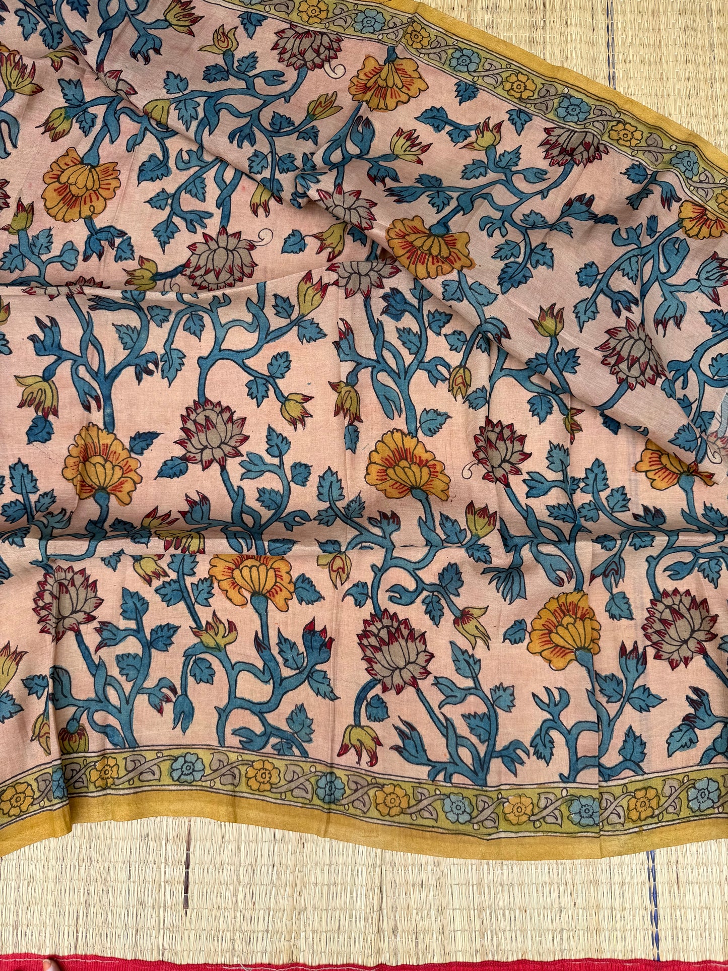 Penkalamkari Pure silkcotton blouse materials