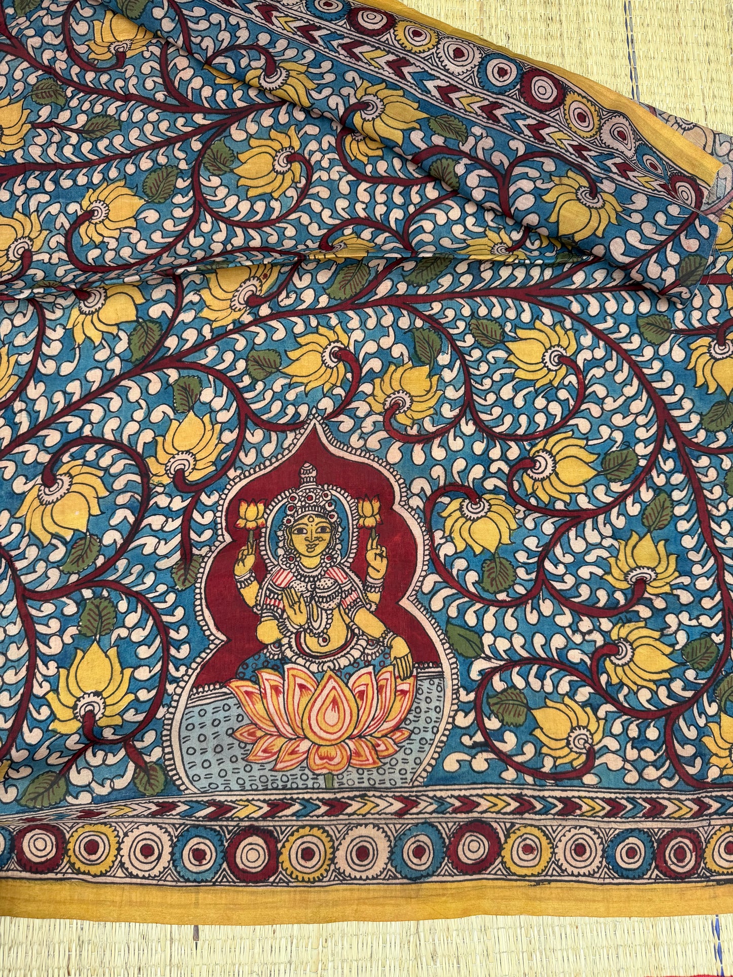 Penkalamkari Pure silkcotton blouse materials
