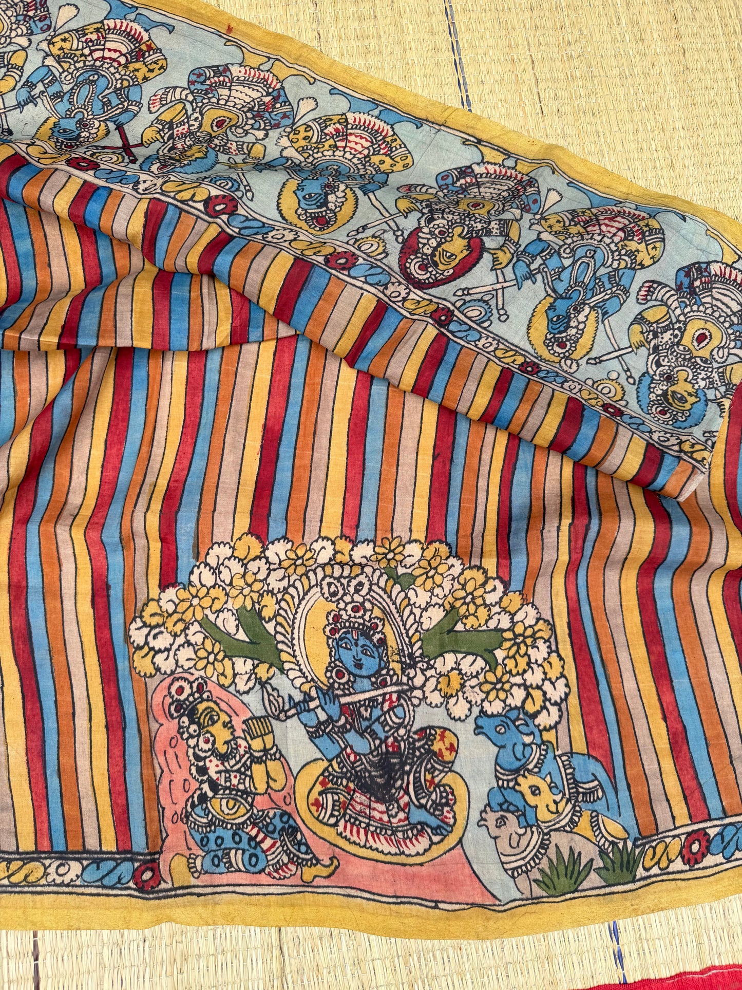 Penkalamkari Pure silkcotton blouse materials