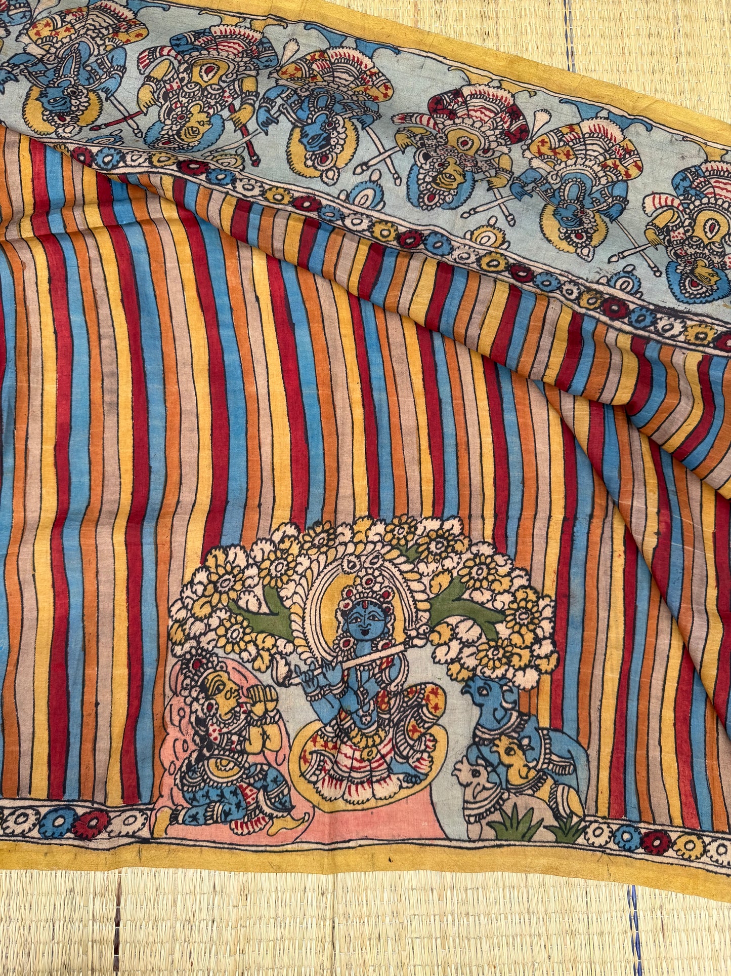 Penkalamkari Pure silkcotton blouse materials