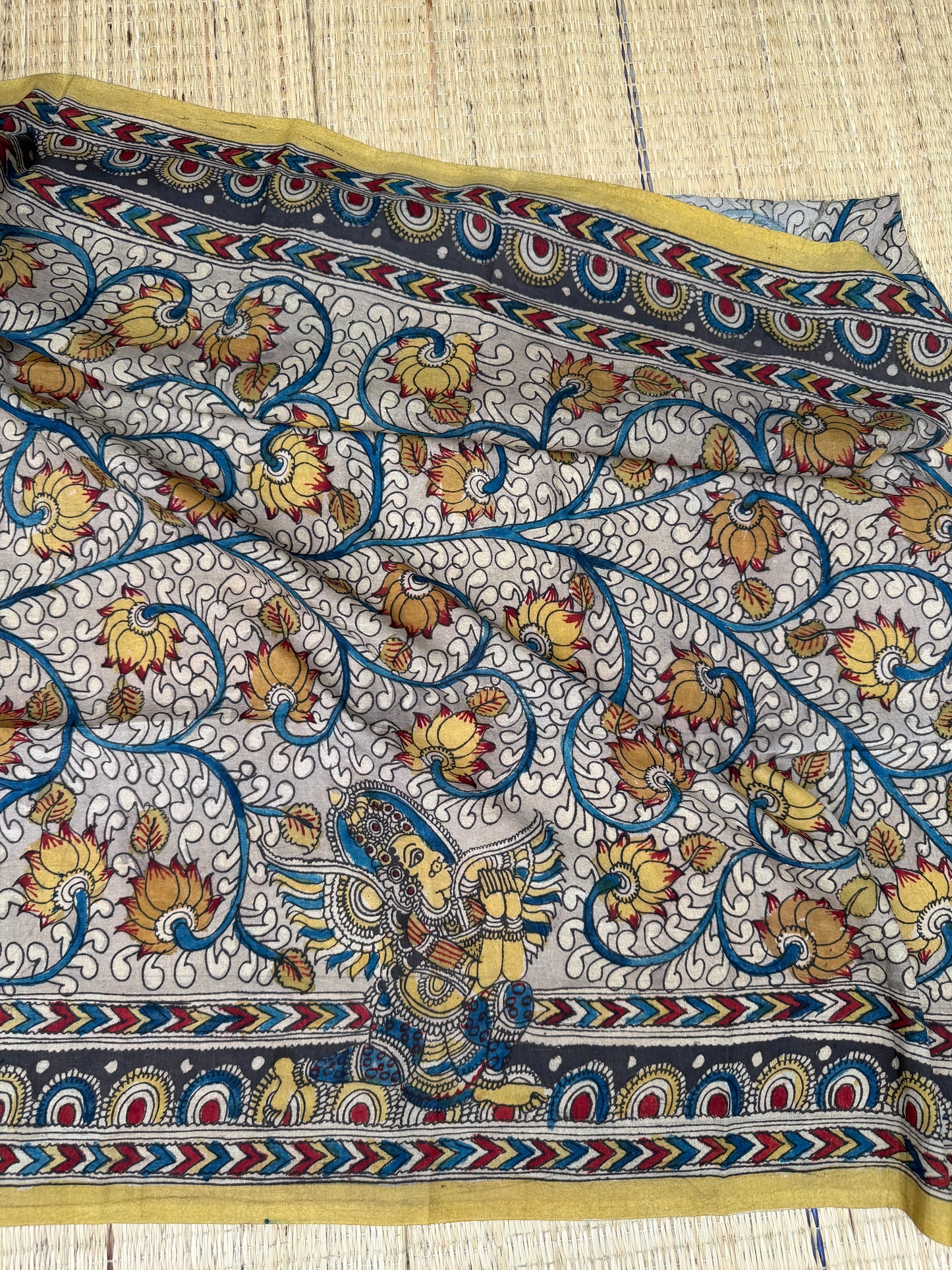 Penkalamkari Pure silkcotton blouse materials