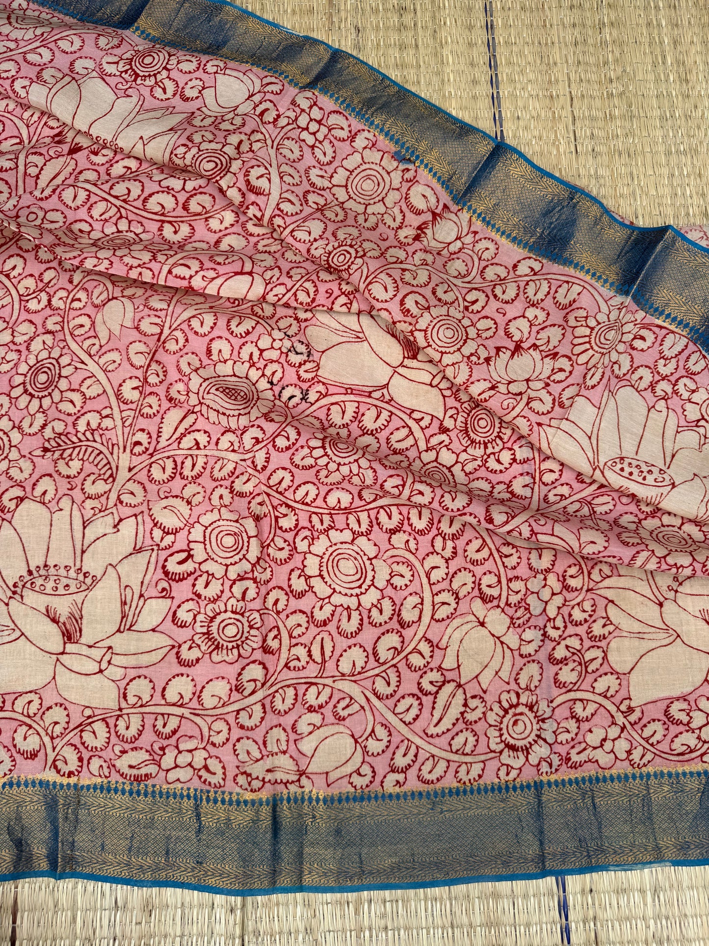 Penkalamkari Pure silkcotton blouse materials