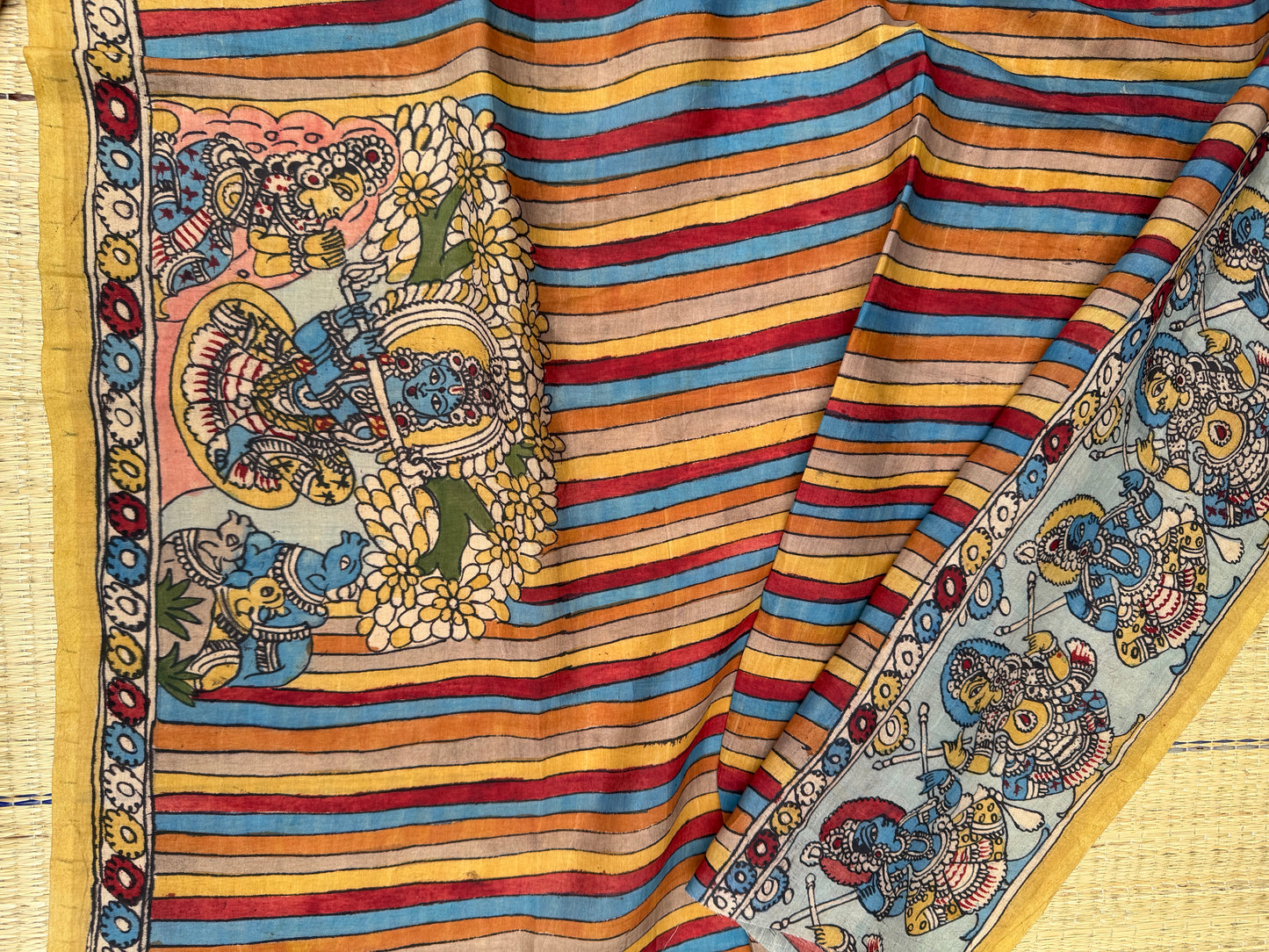 Penkalamkari Pure silkcotton blouse materials