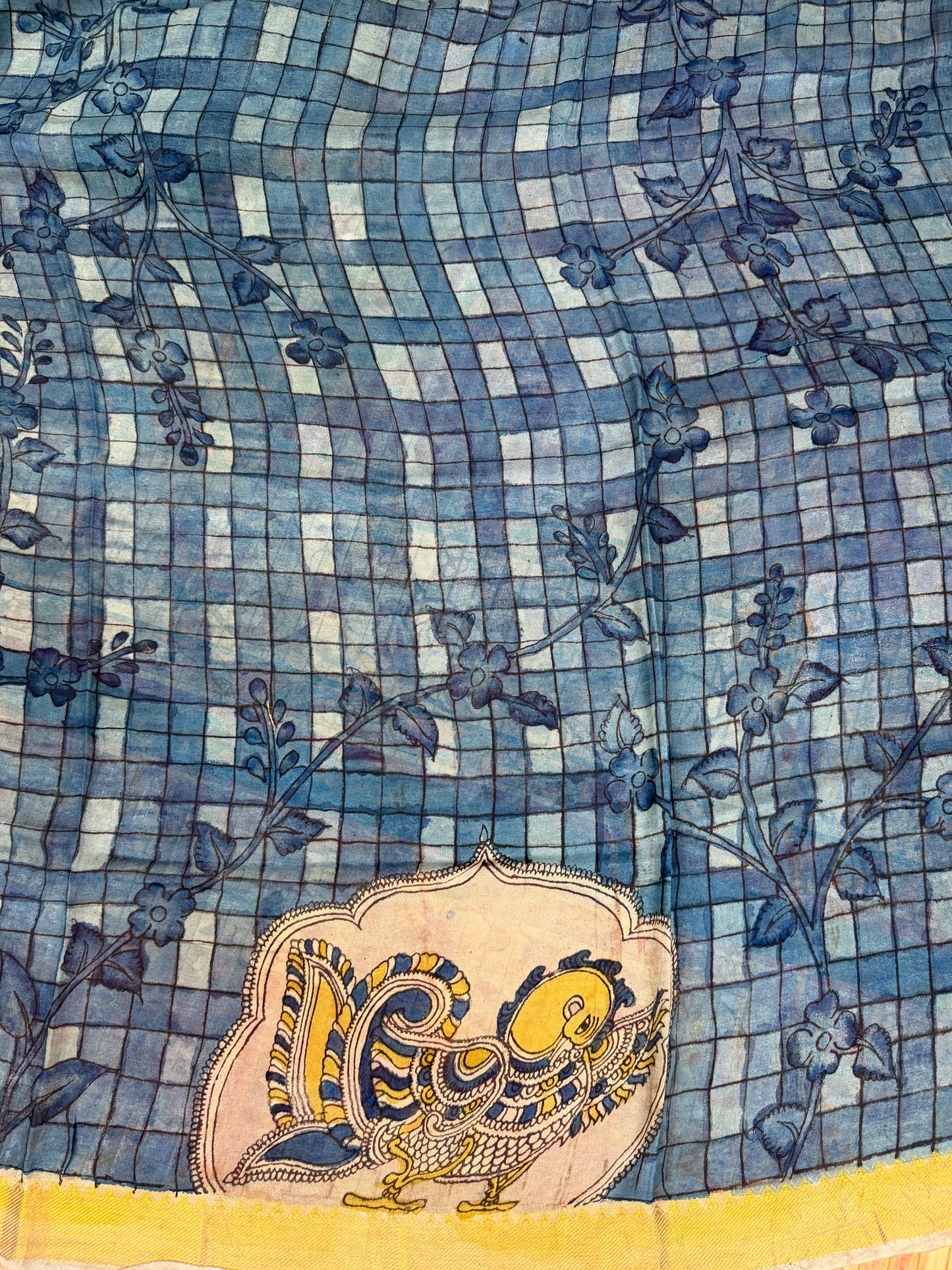 Silkcotton Penkalamkari Saree