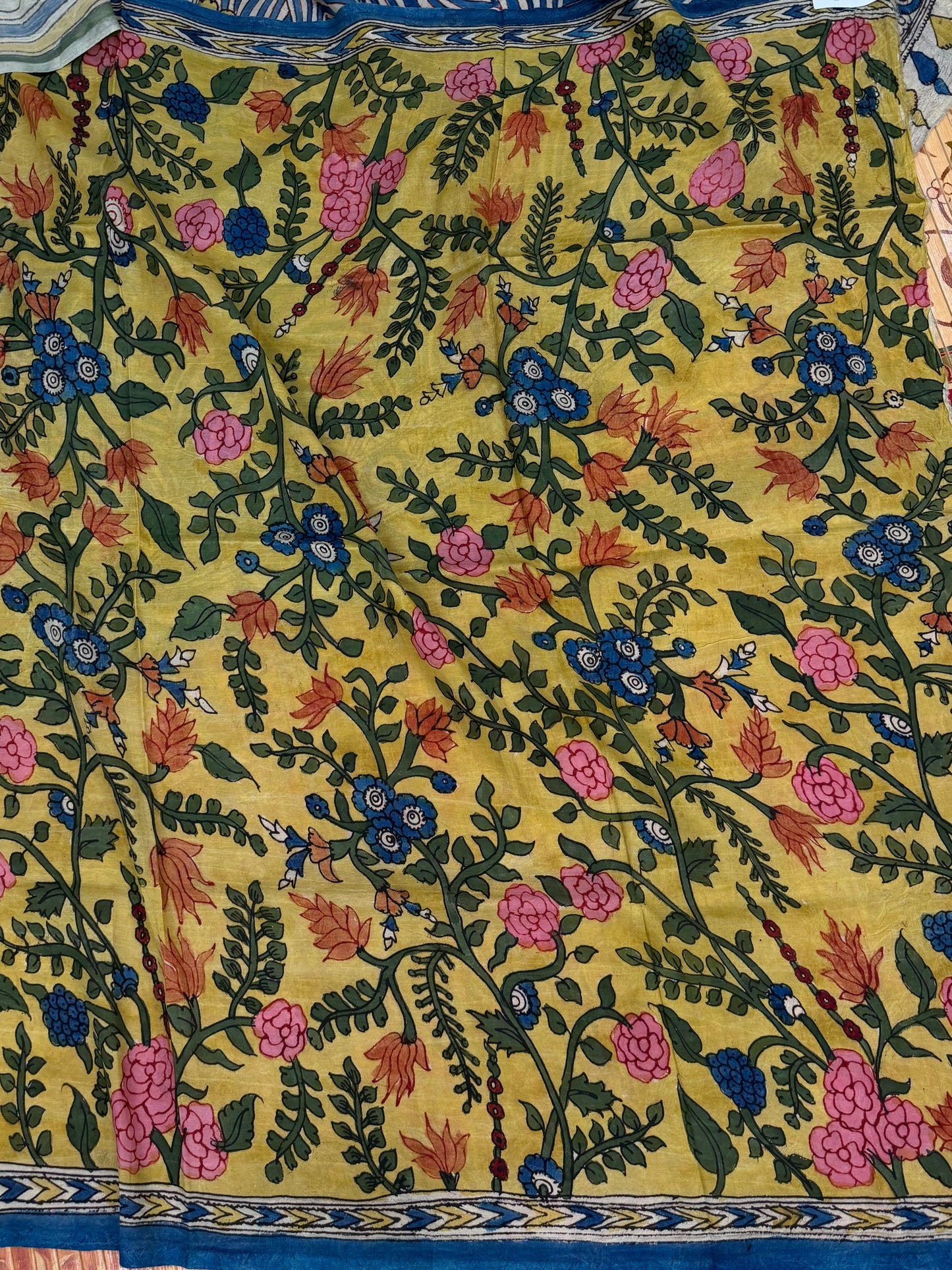 Silkcotton Penkalamkari Saree