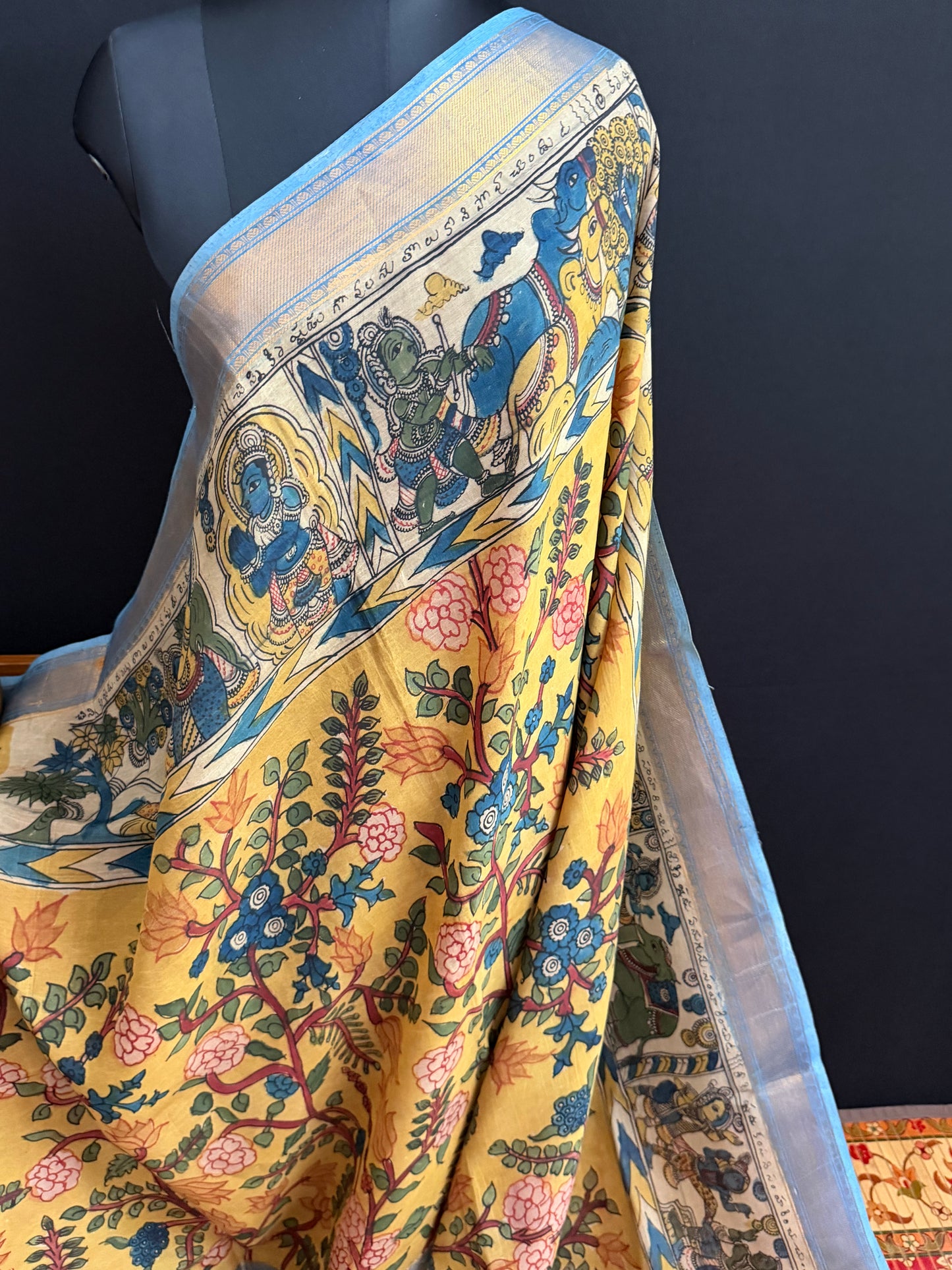 Silkcotton Penkalamkari Saree
