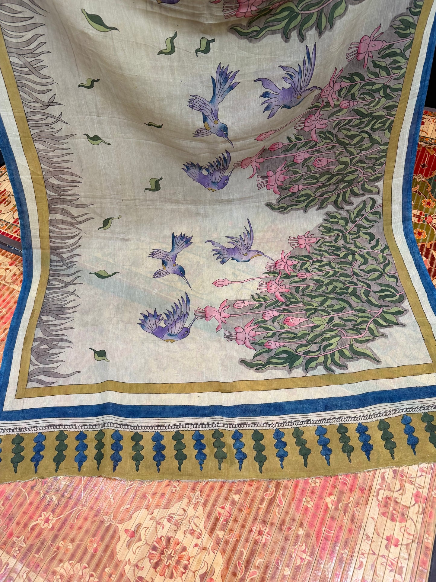 Silkcotton Penkalamkari Saree