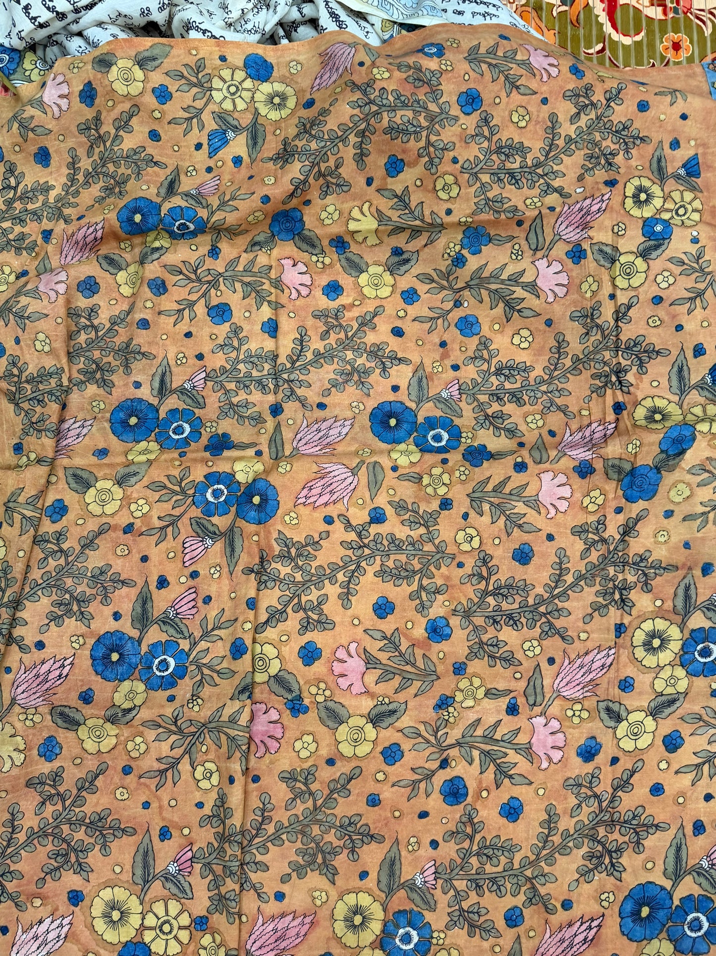 Silkcotton Penkalamkari Saree