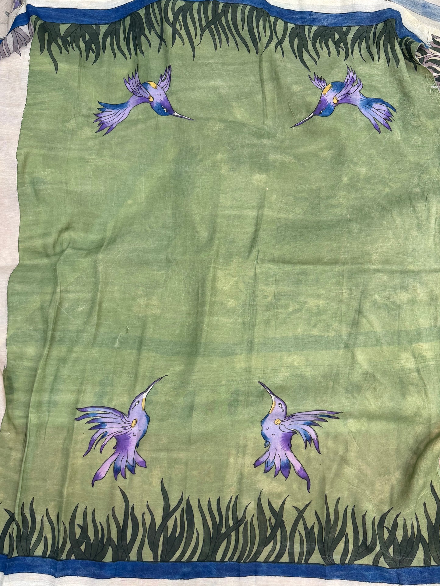 Silkcotton Penkalamkari Saree