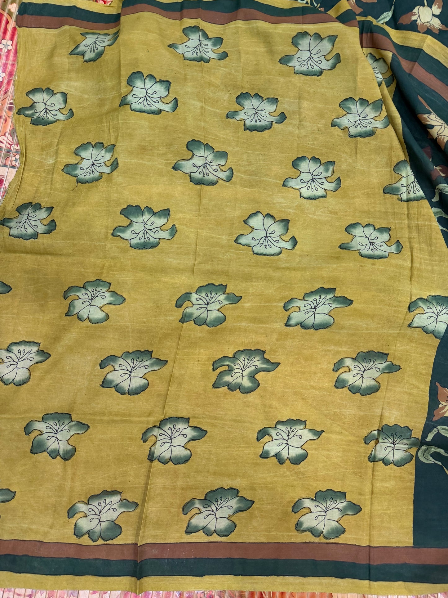 Silkcotton Penkalamkari Saree