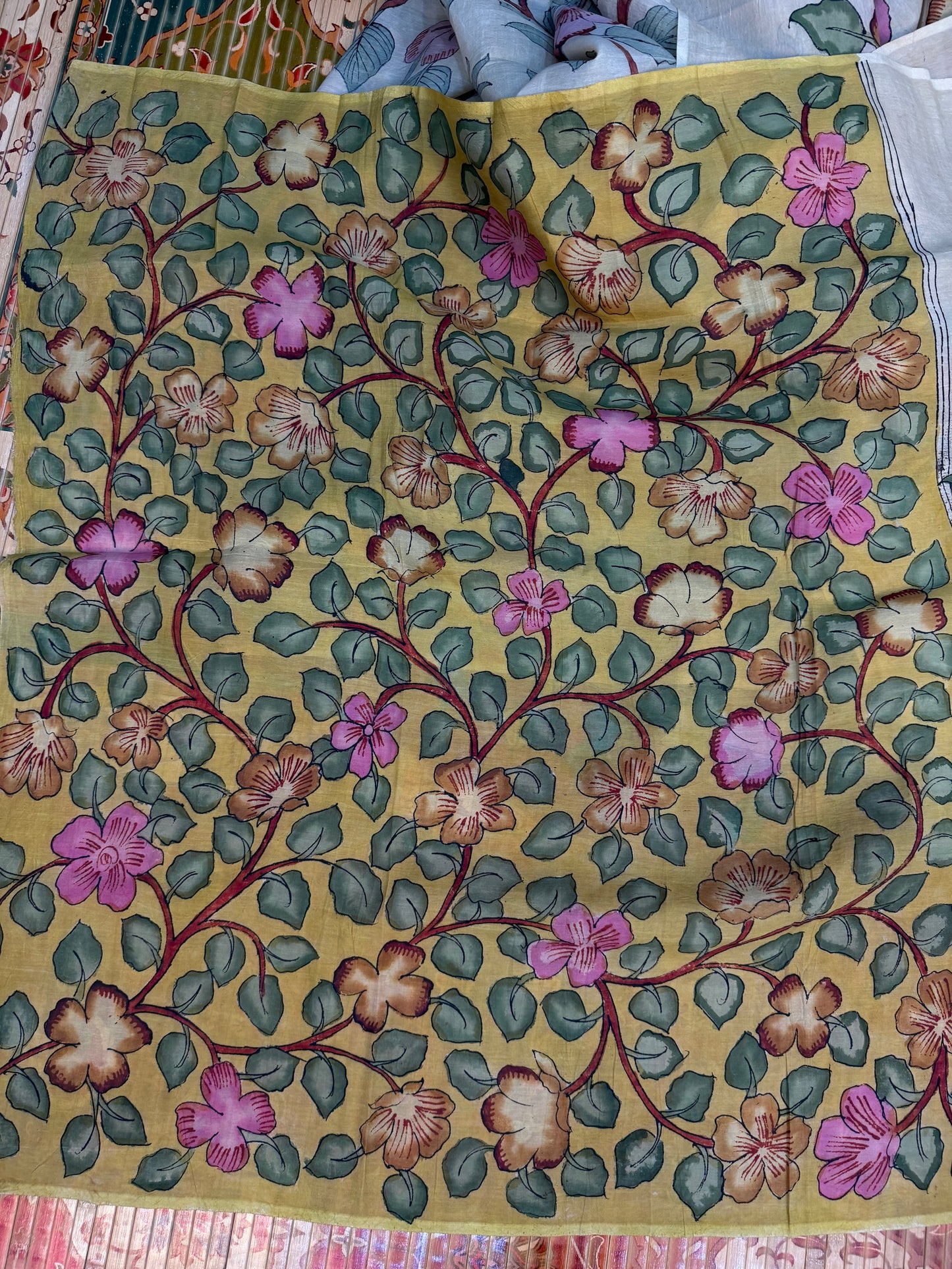 Silkcotton Penkalamkari Saree