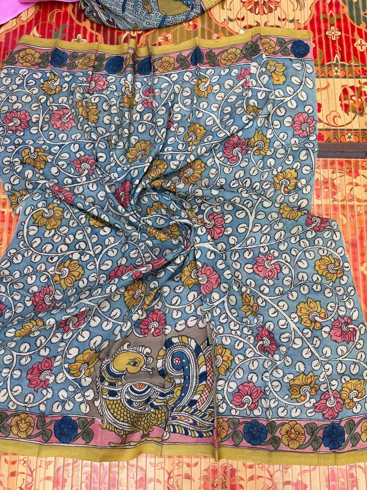 Fusion of Chanderi Silk Saree