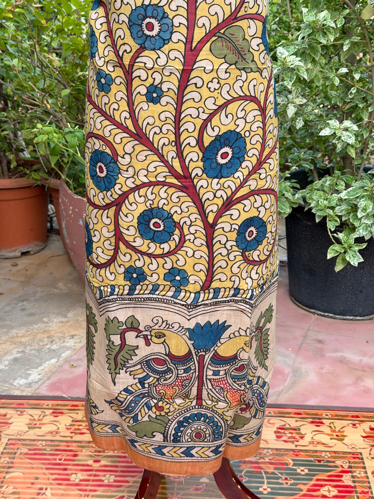 PenKalamkari kurti material