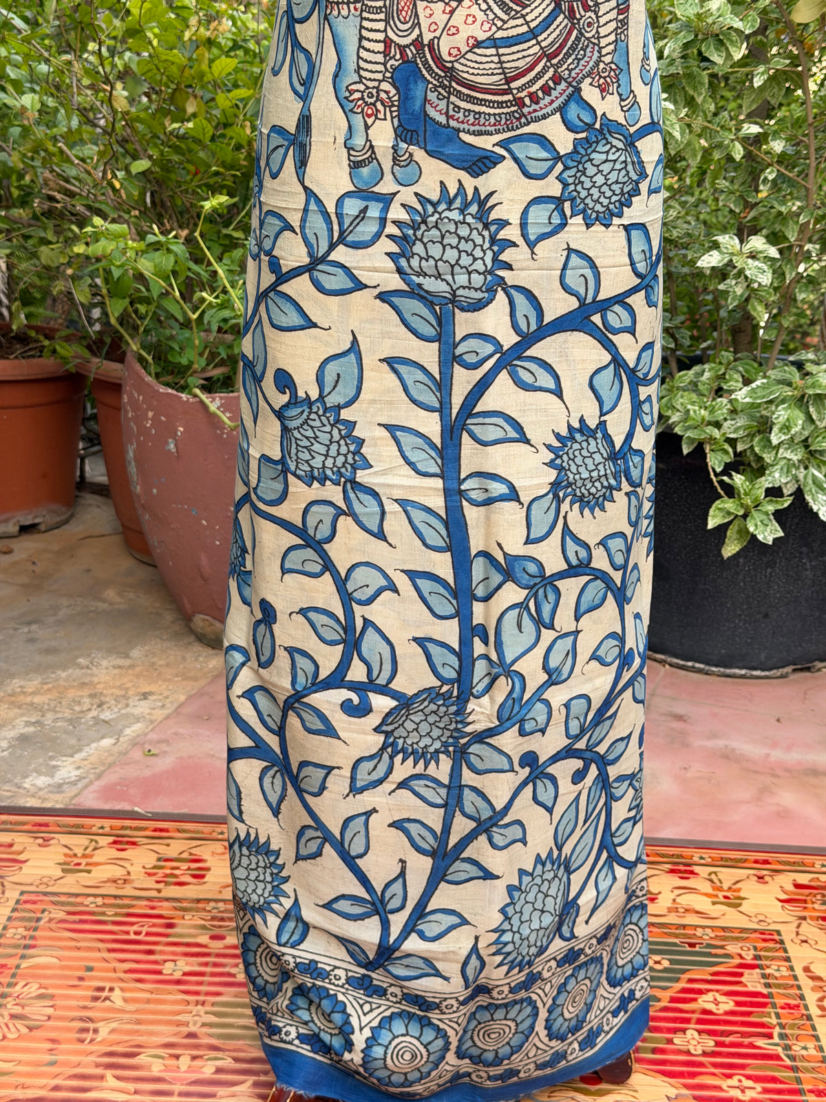 PenKalamkari kurti material