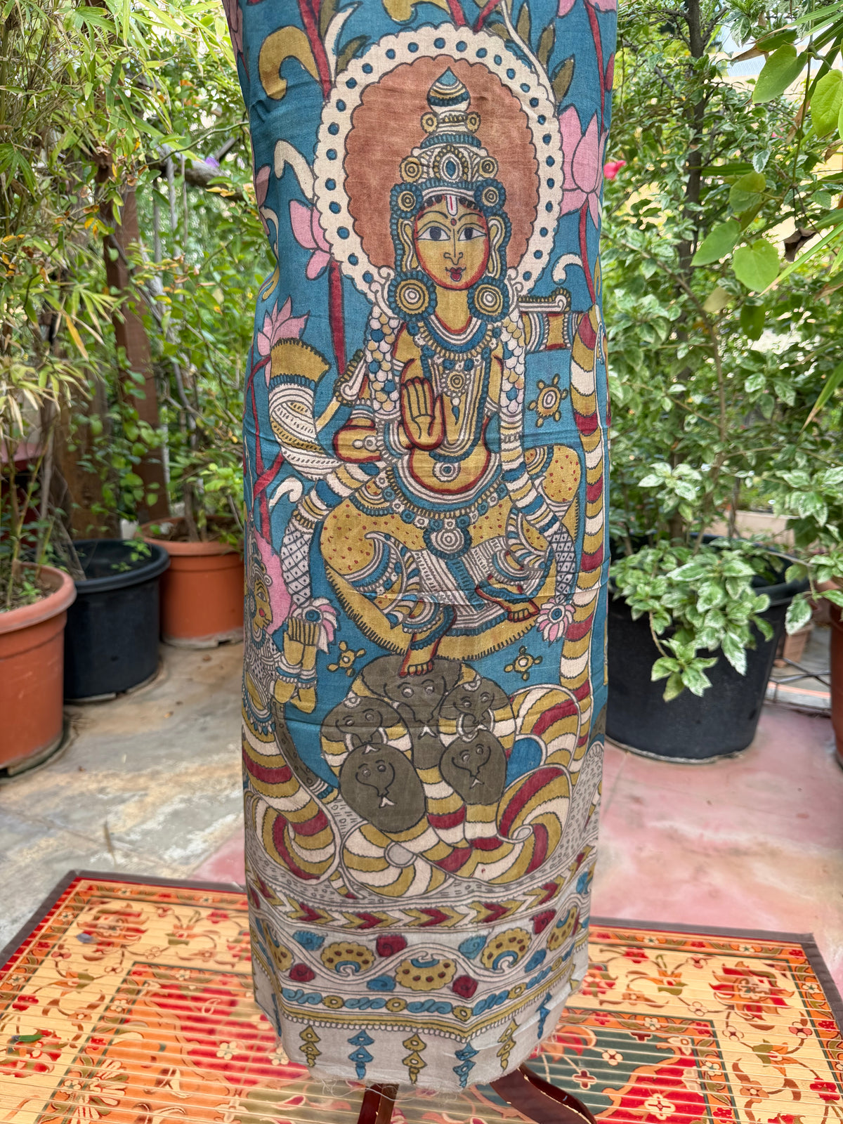 PenKalamkari kurti material