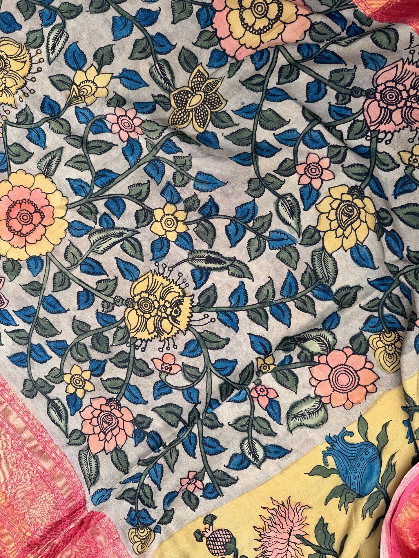 silkcotton penkalamakari saree