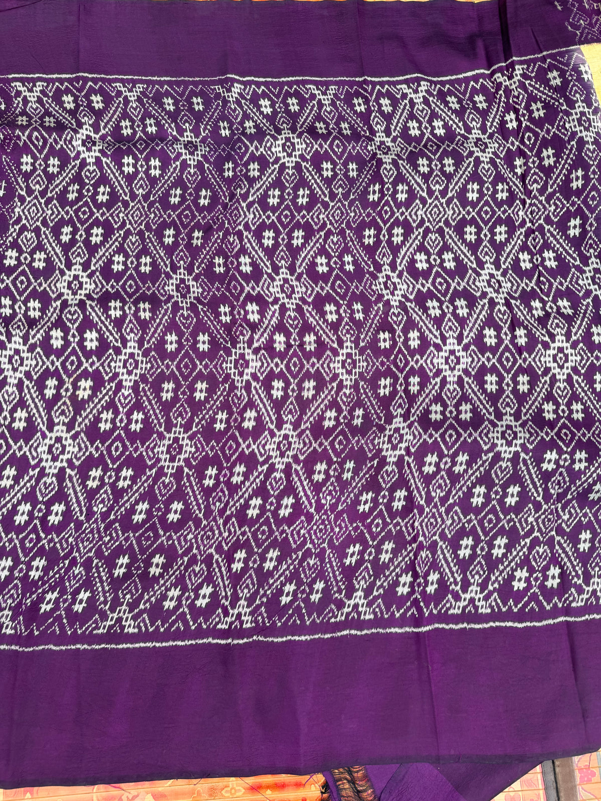 Pure Silk Handwoven Ikkat With Penkalamakri Saree