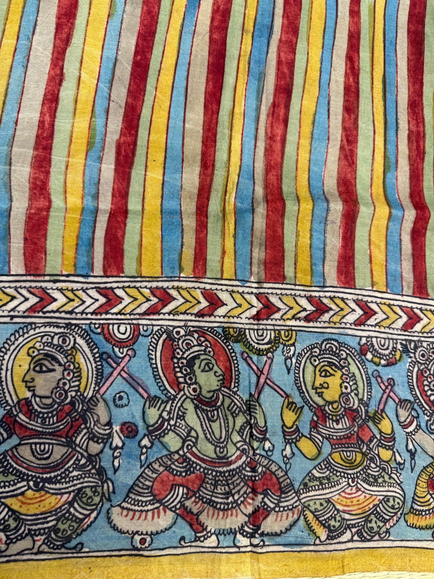 Penkalamkari silkcotton blouse material