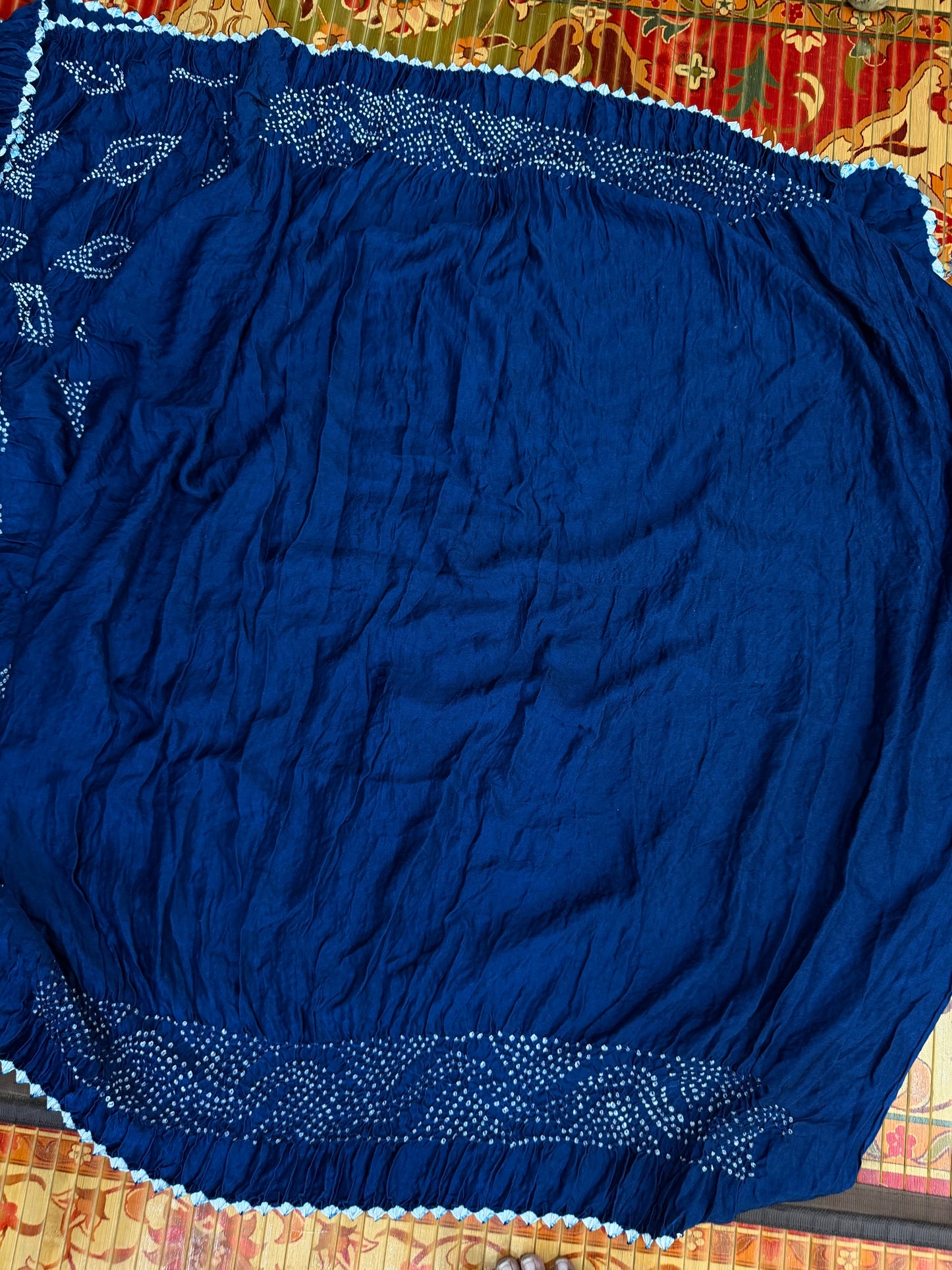 Gajji silk rai bandhej saree